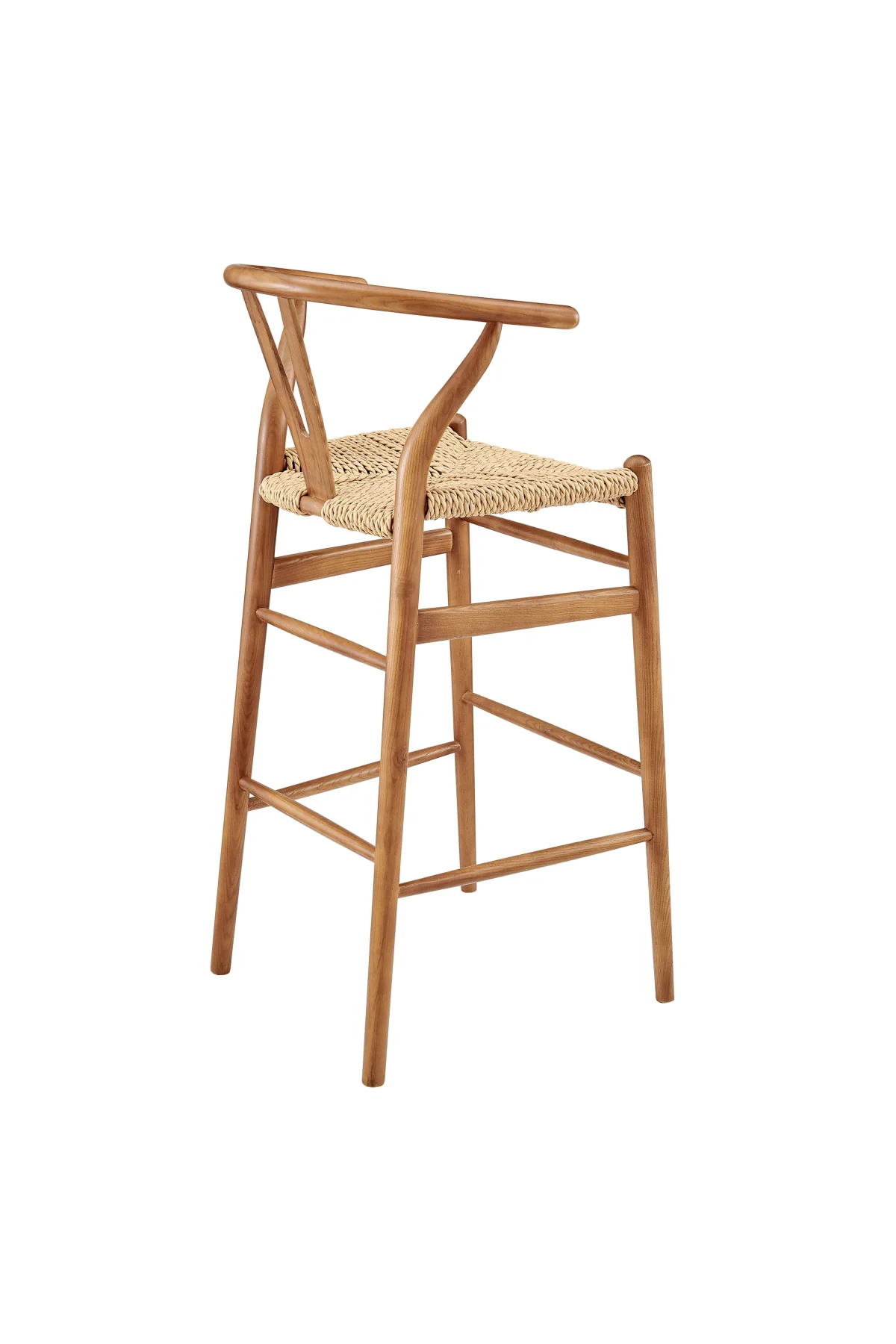 Evelina Outdoor Bar Stool - Golden Ash/Natural - Image 5
