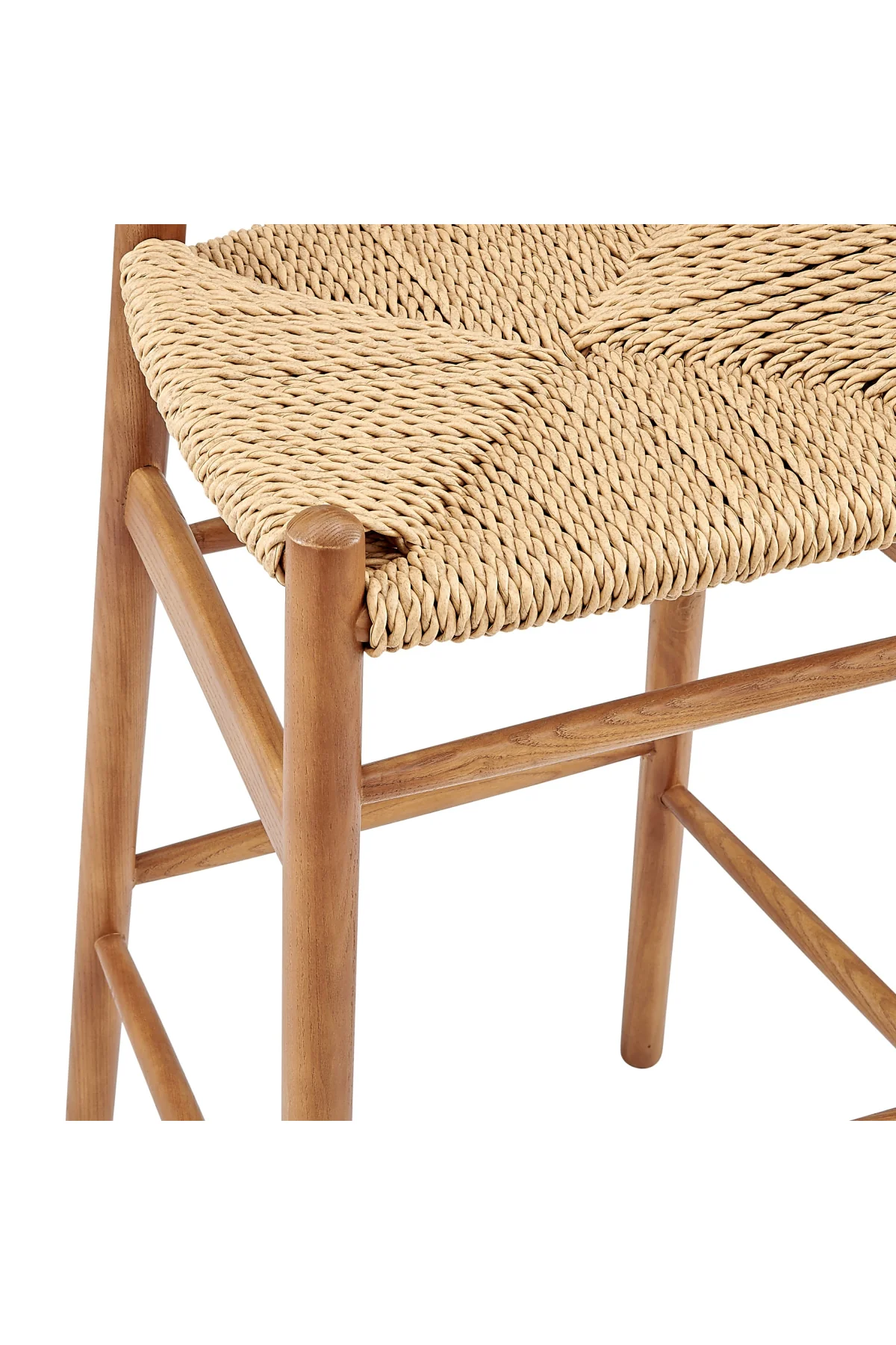 Evelina Outdoor Bar Stool - Golden Ash/Natural - Image 7