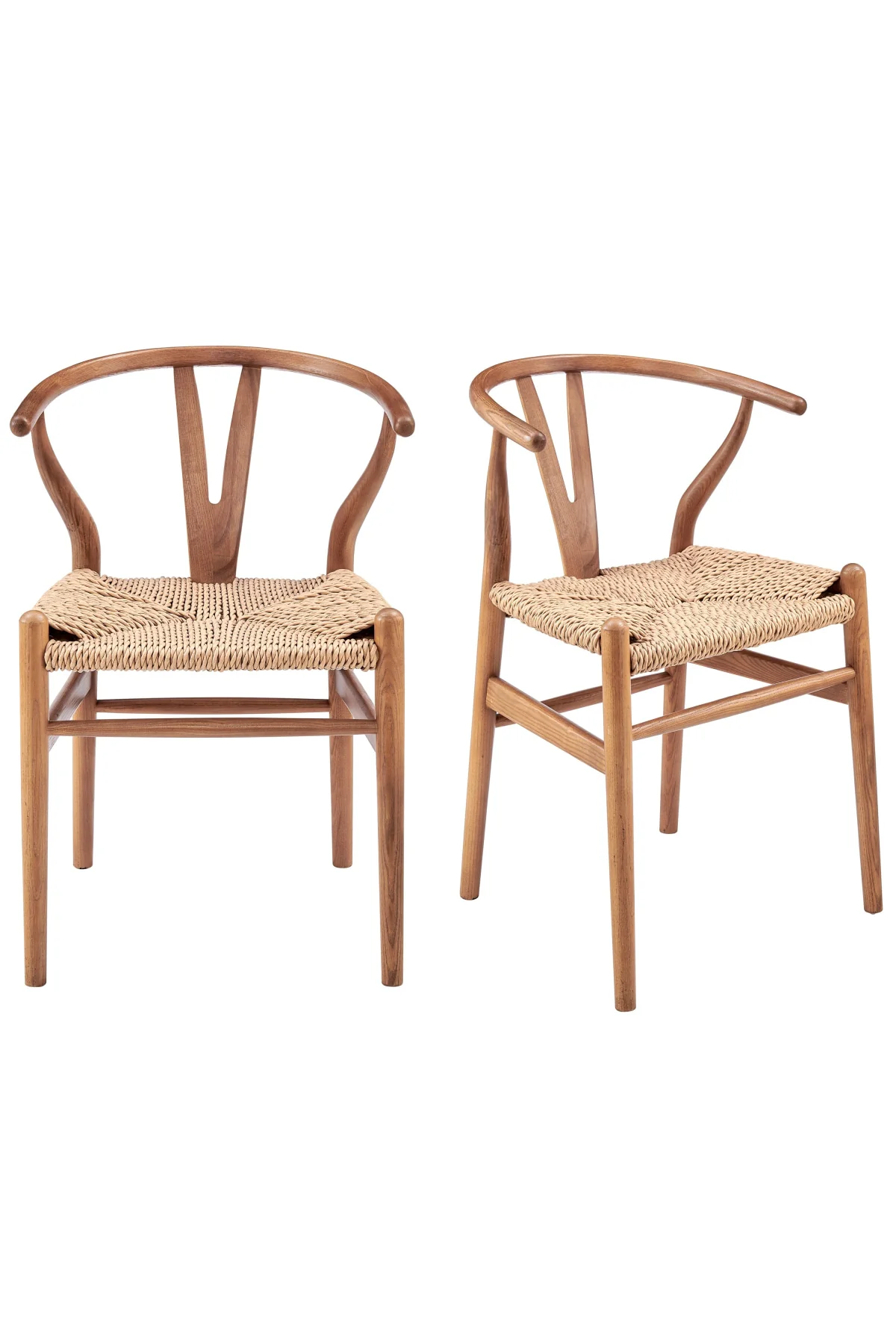 Evelina Outdoor Side Chair - Golden Ash/Natural - Set of 2 - Image 9