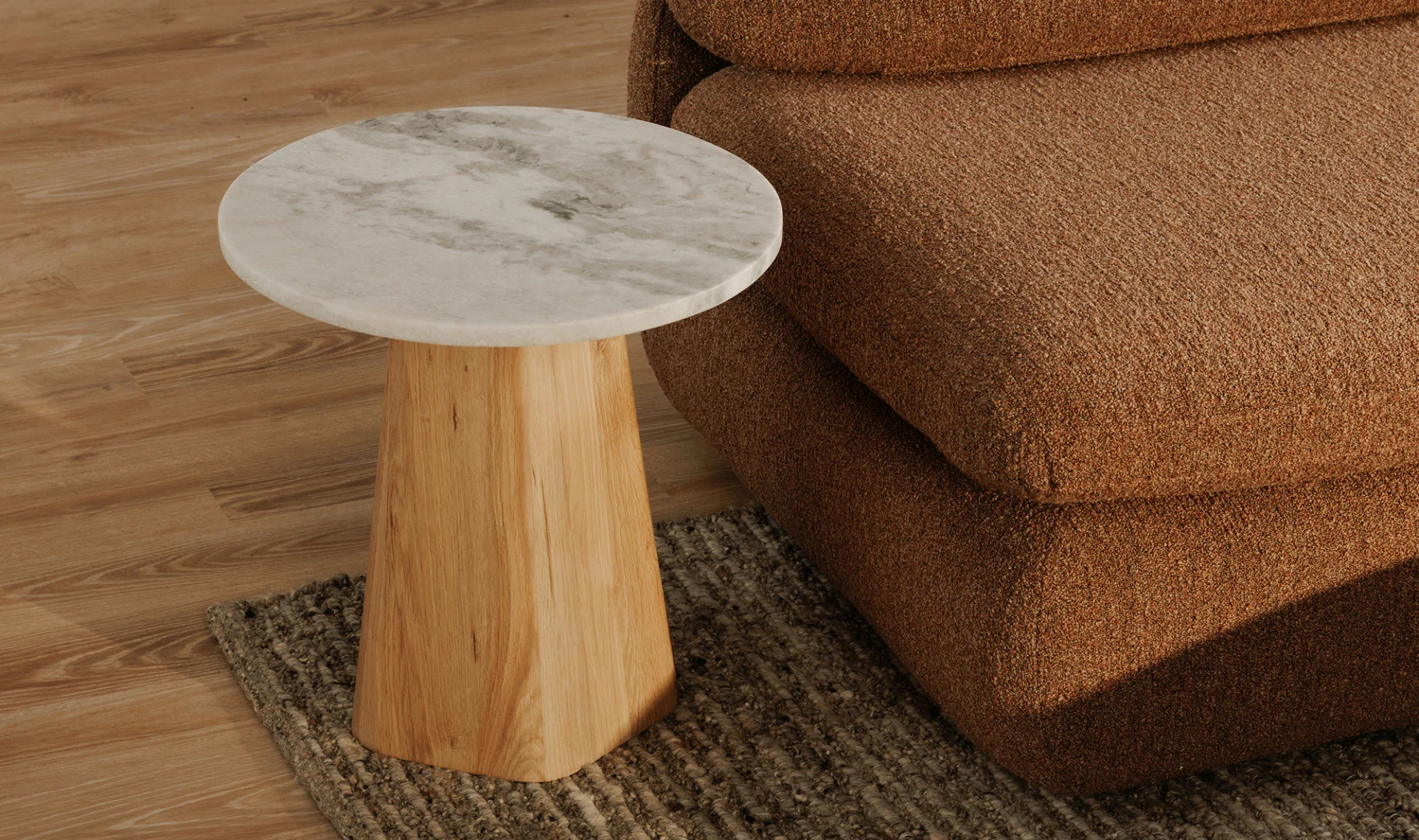 Evelyn Accent Table - Ashen Gray Matrix Marble - Image 10