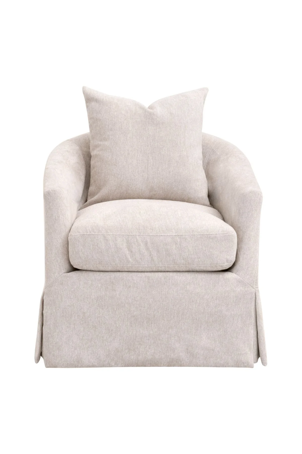 Faye Slipcover Swivel Club Chair