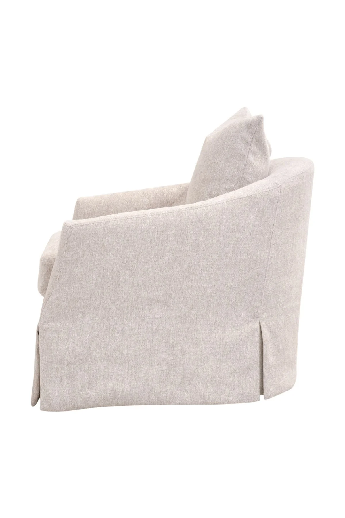 Faye Slipcover Swivel Club Chair - Image 3