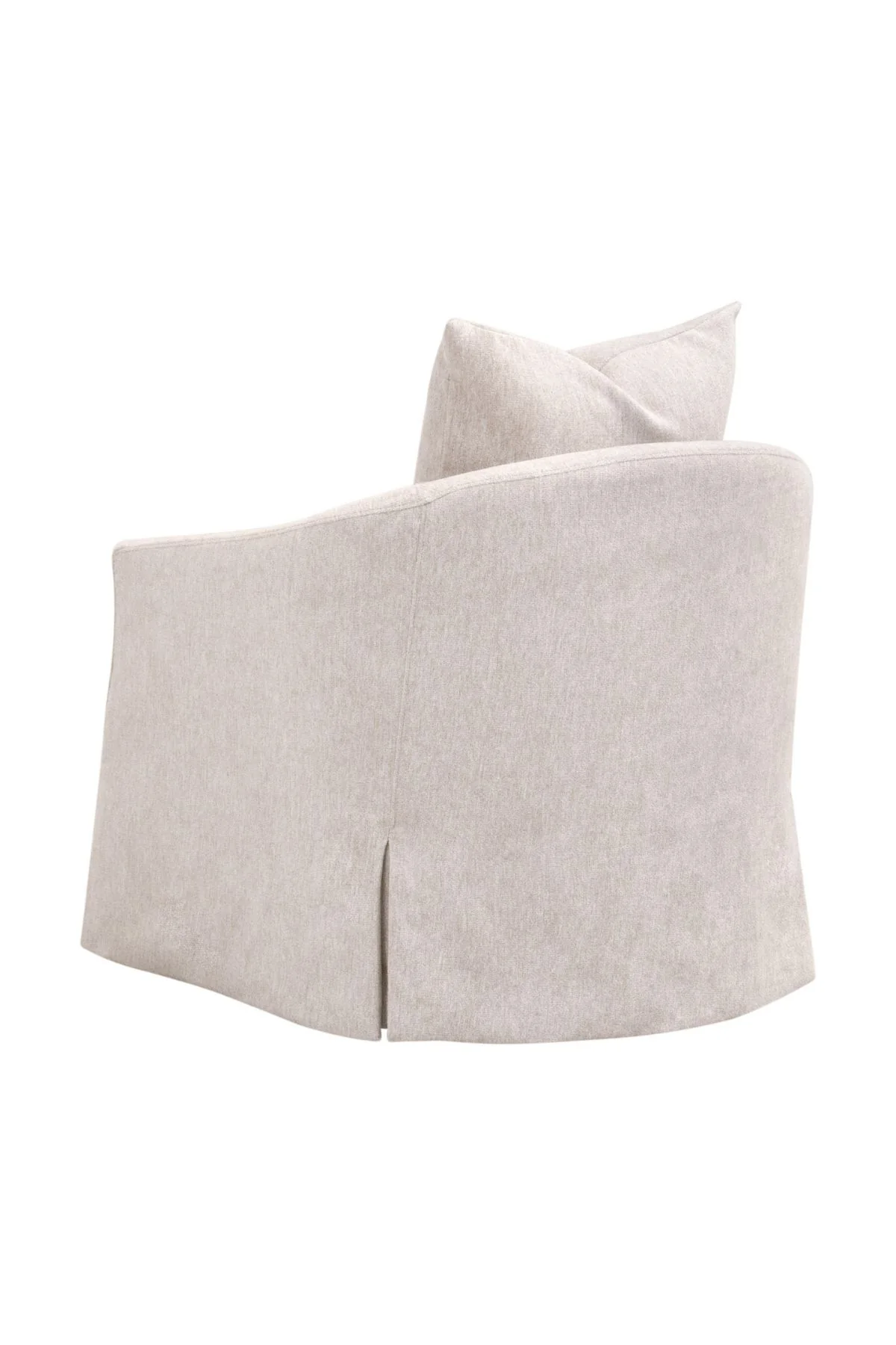 Faye Slipcover Swivel Club Chair - Image 4