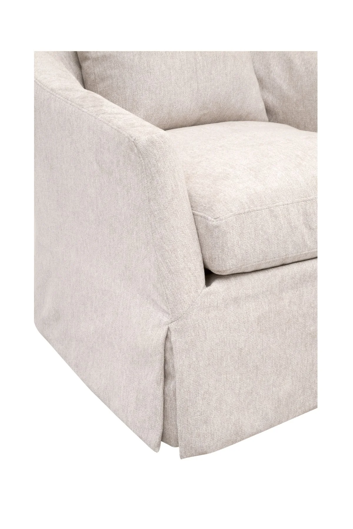 Faye Slipcover Swivel Club Chair - Image 6