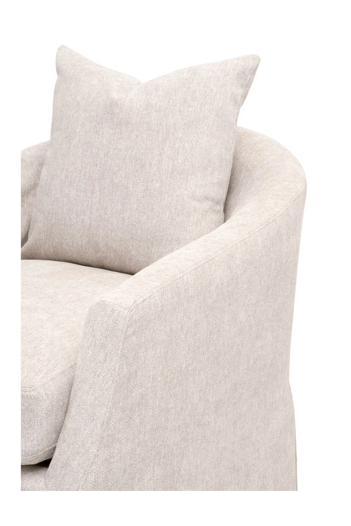 Faye Slipcover Swivel Club Chair - Image 7
