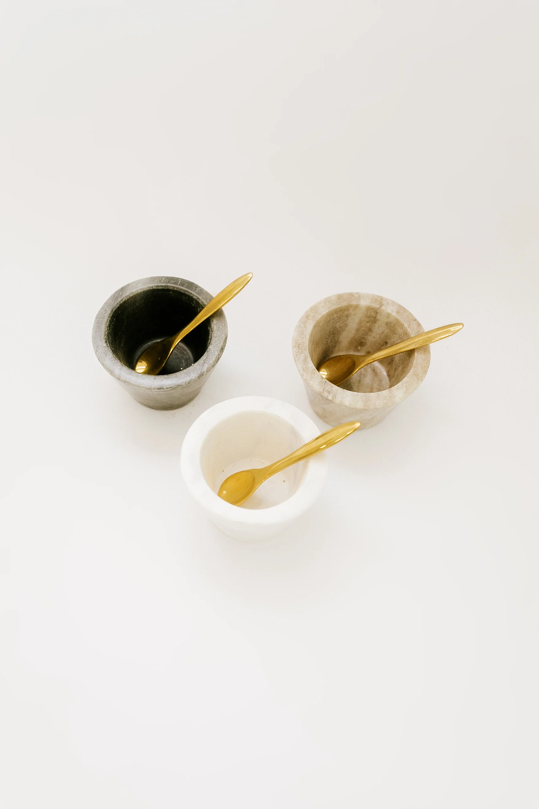 Felicity Marble Bowl w Brass Spoon - 3 Colors