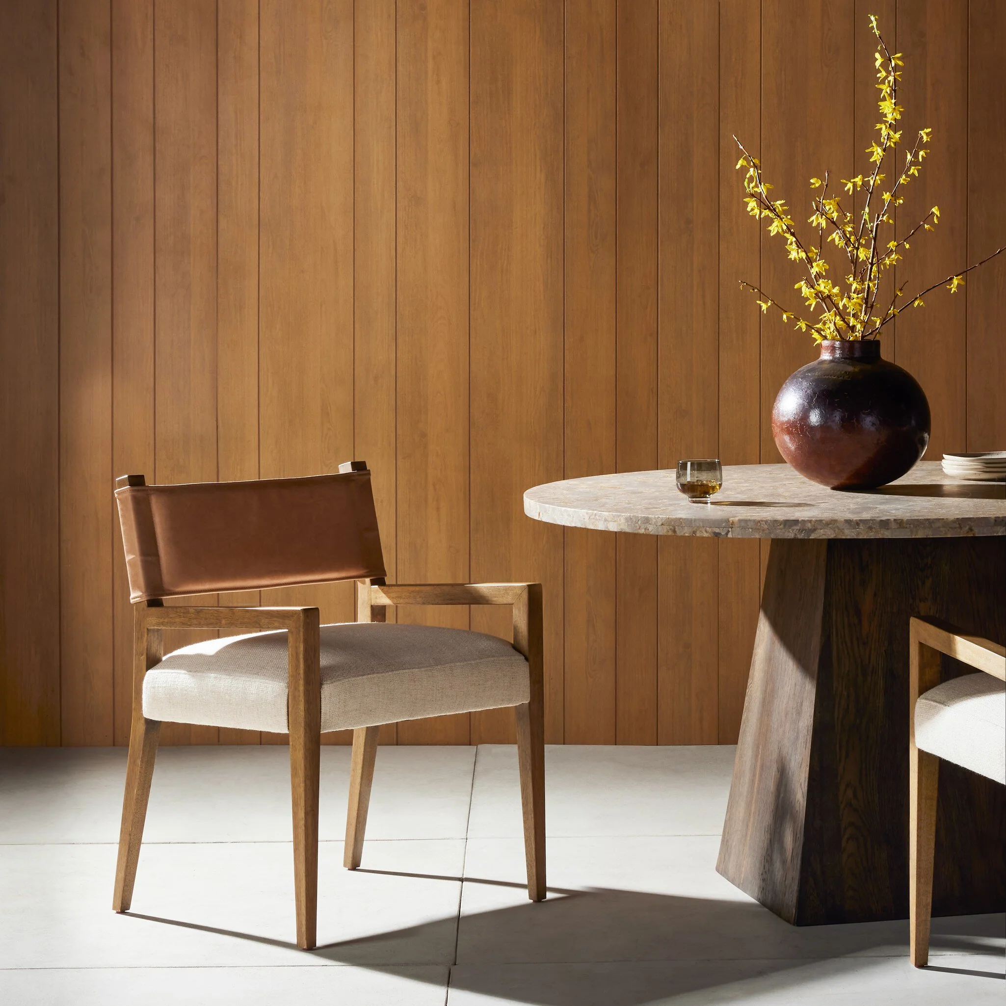 Ferris Dining Armchair - Cream - Image 2