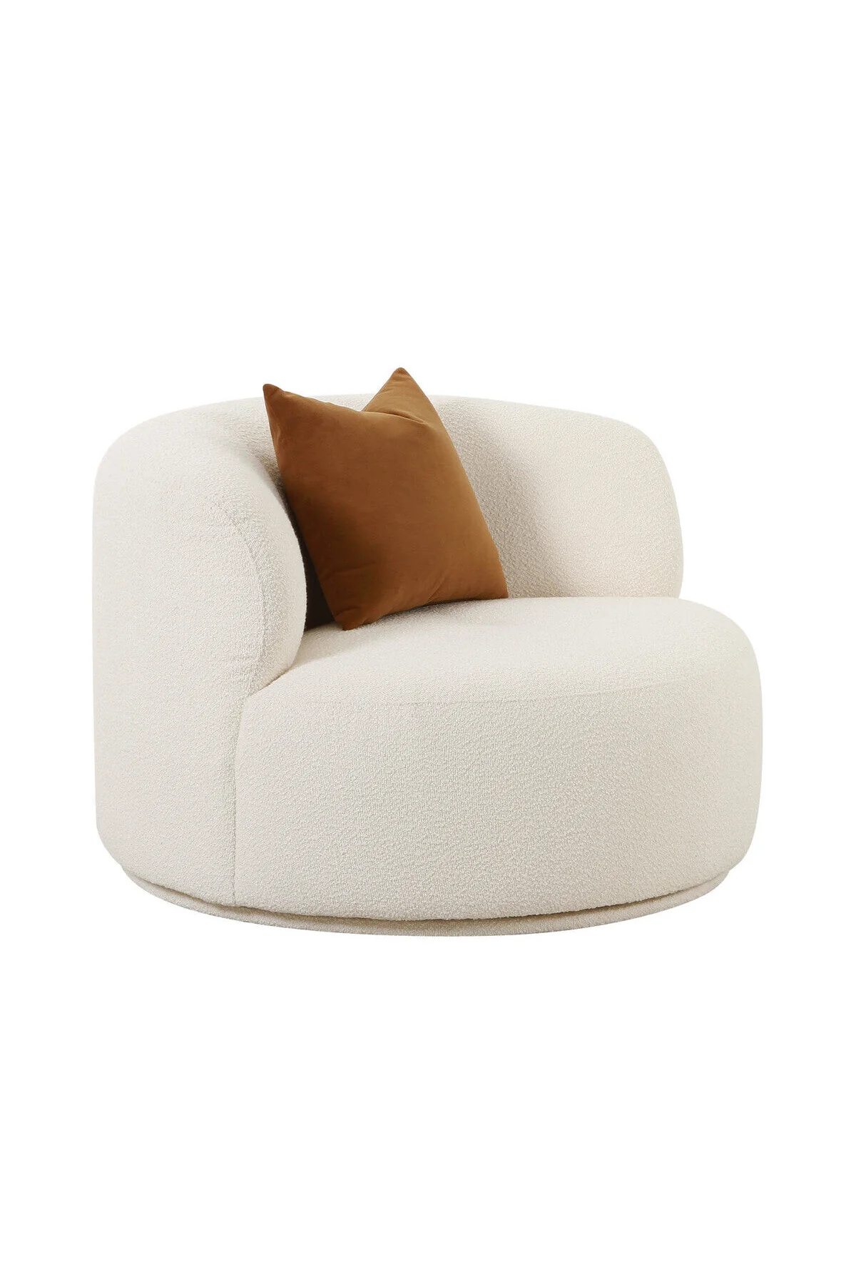 Fickle Boucle Swivel Chair - Image 2