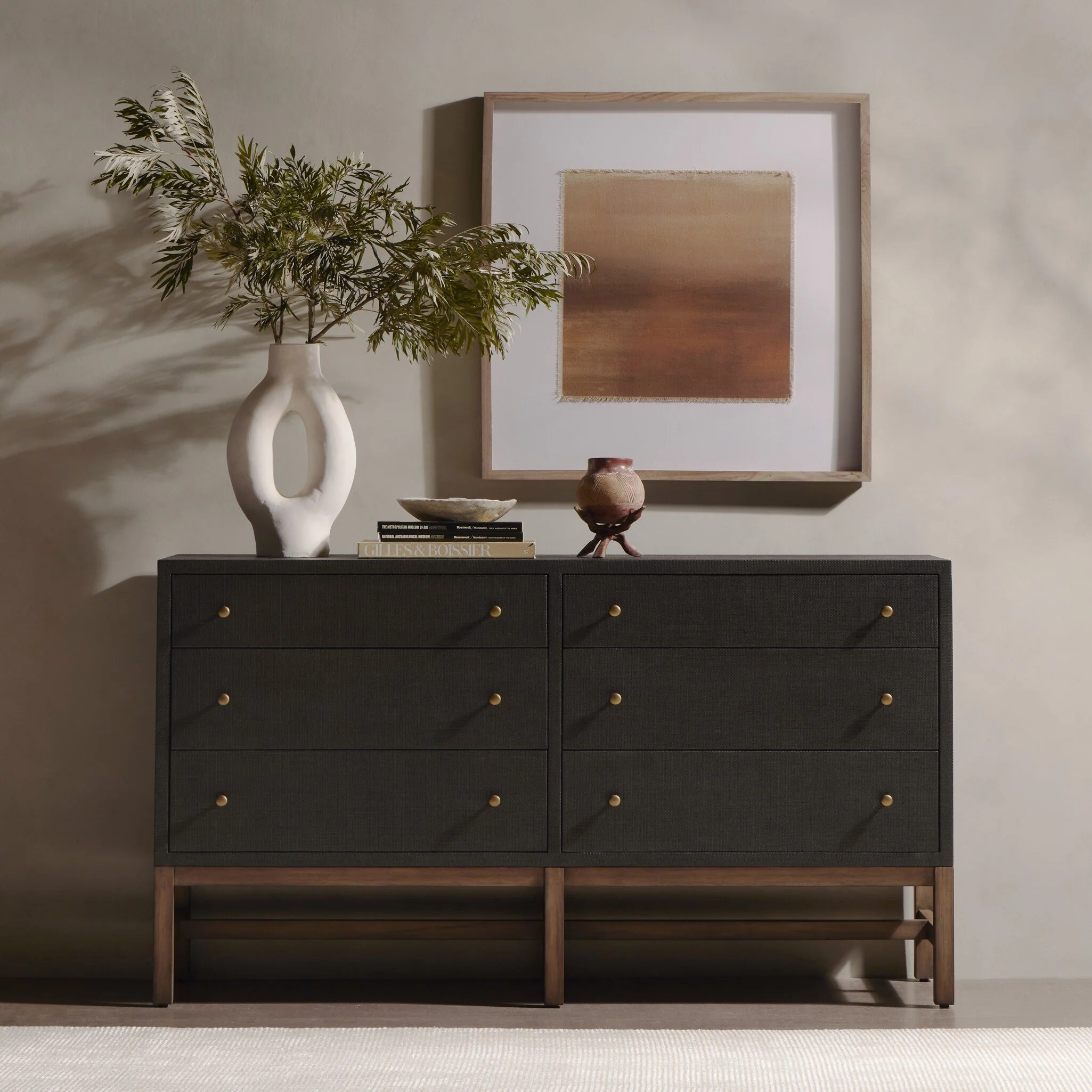 Fiona 6-Drawer Dresser - Black - Image 2
