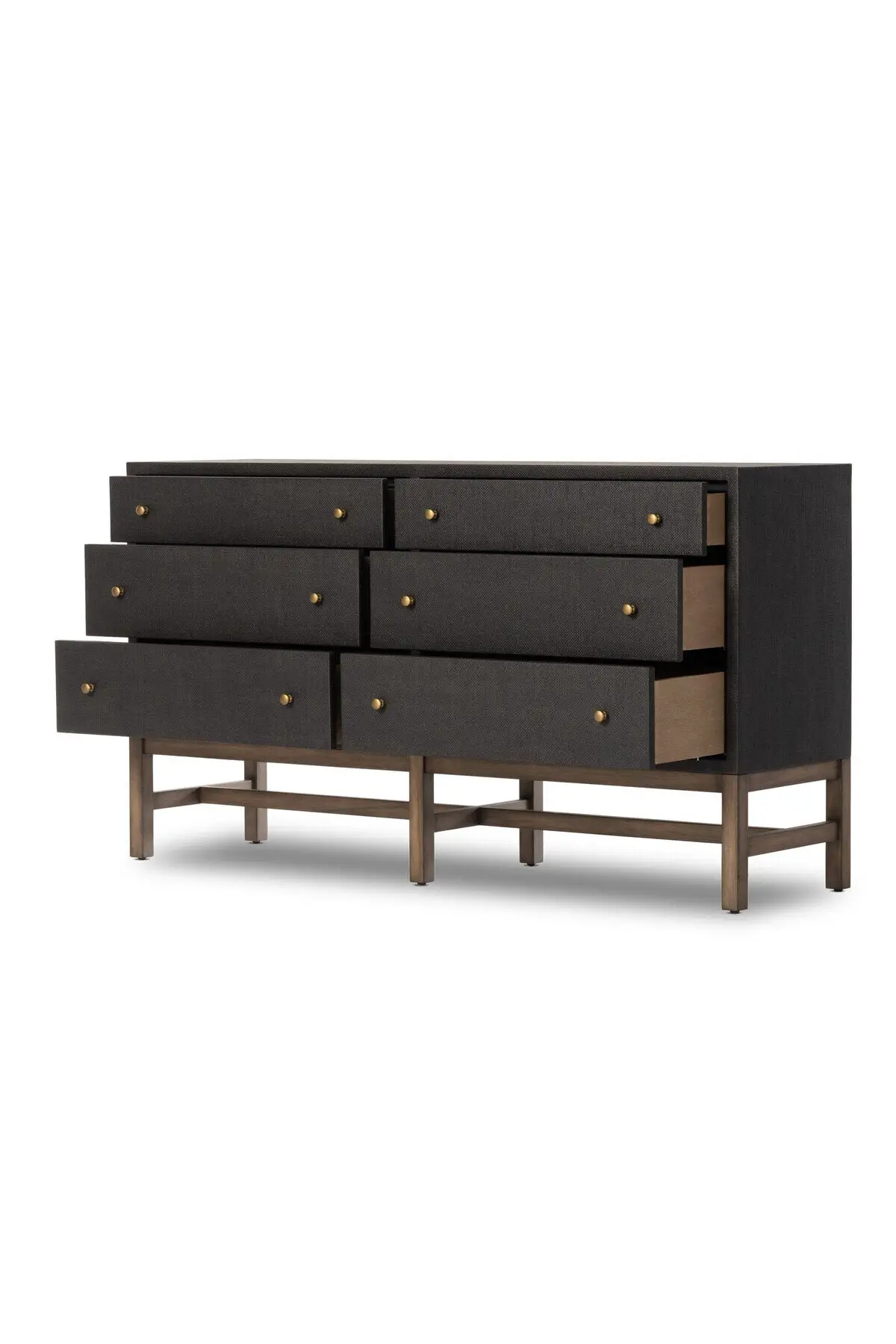 Fiona 6-Drawer Dresser - Black - Image 4