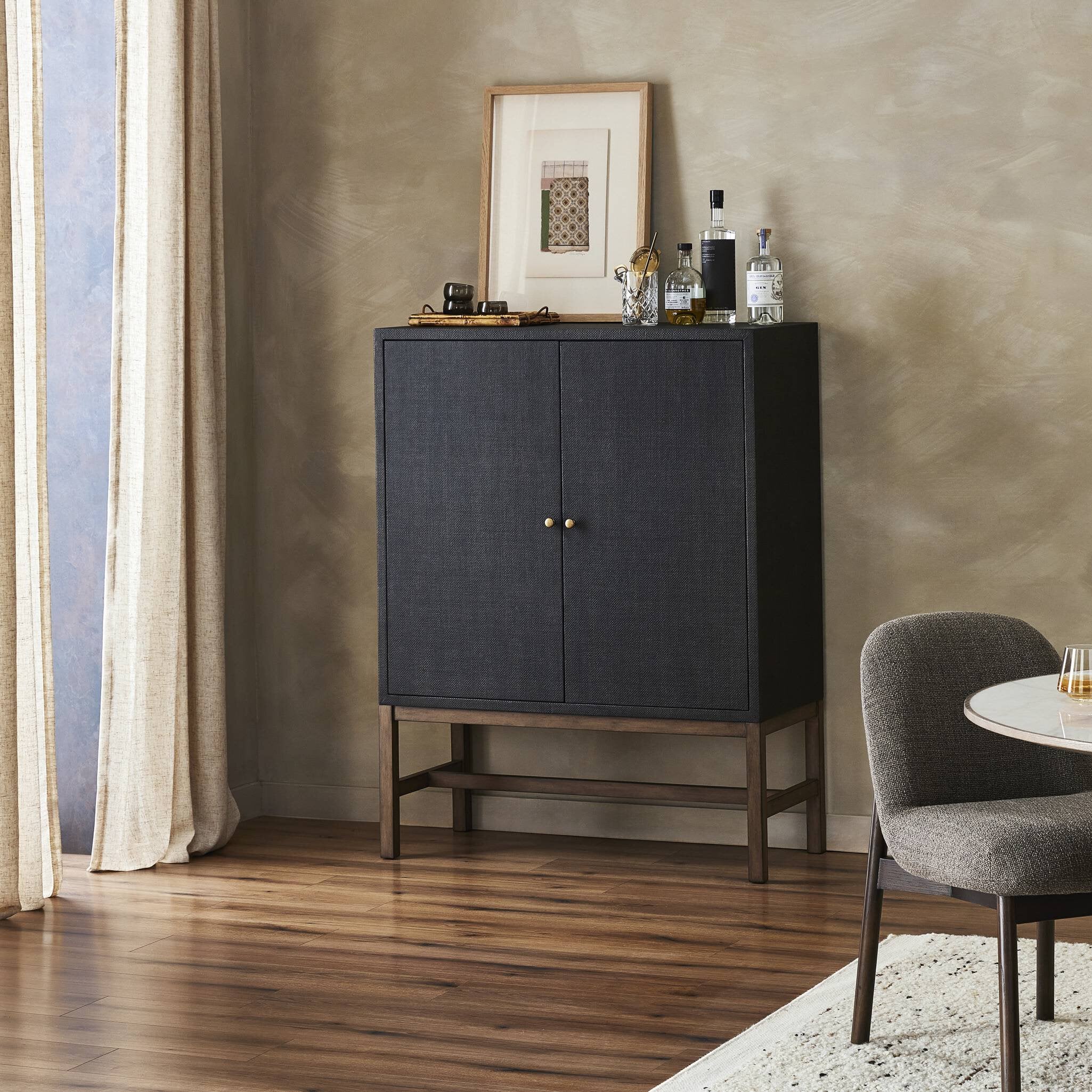 Fiona Bar Cabinet - Black - Image 2