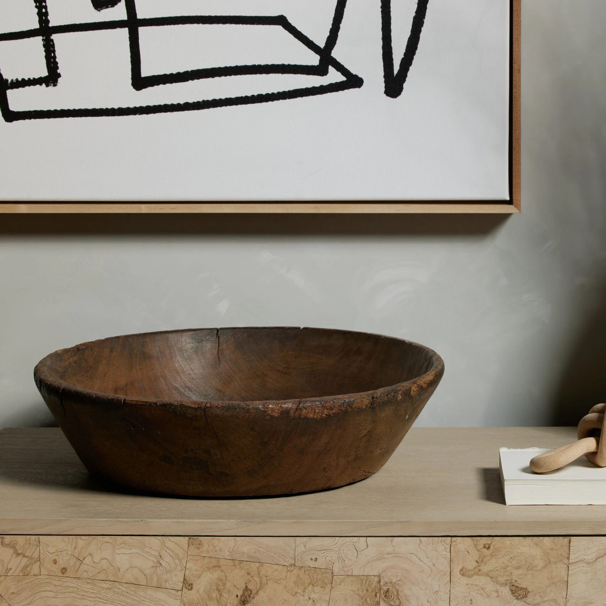 Found Wooden Bowl - Image 2
