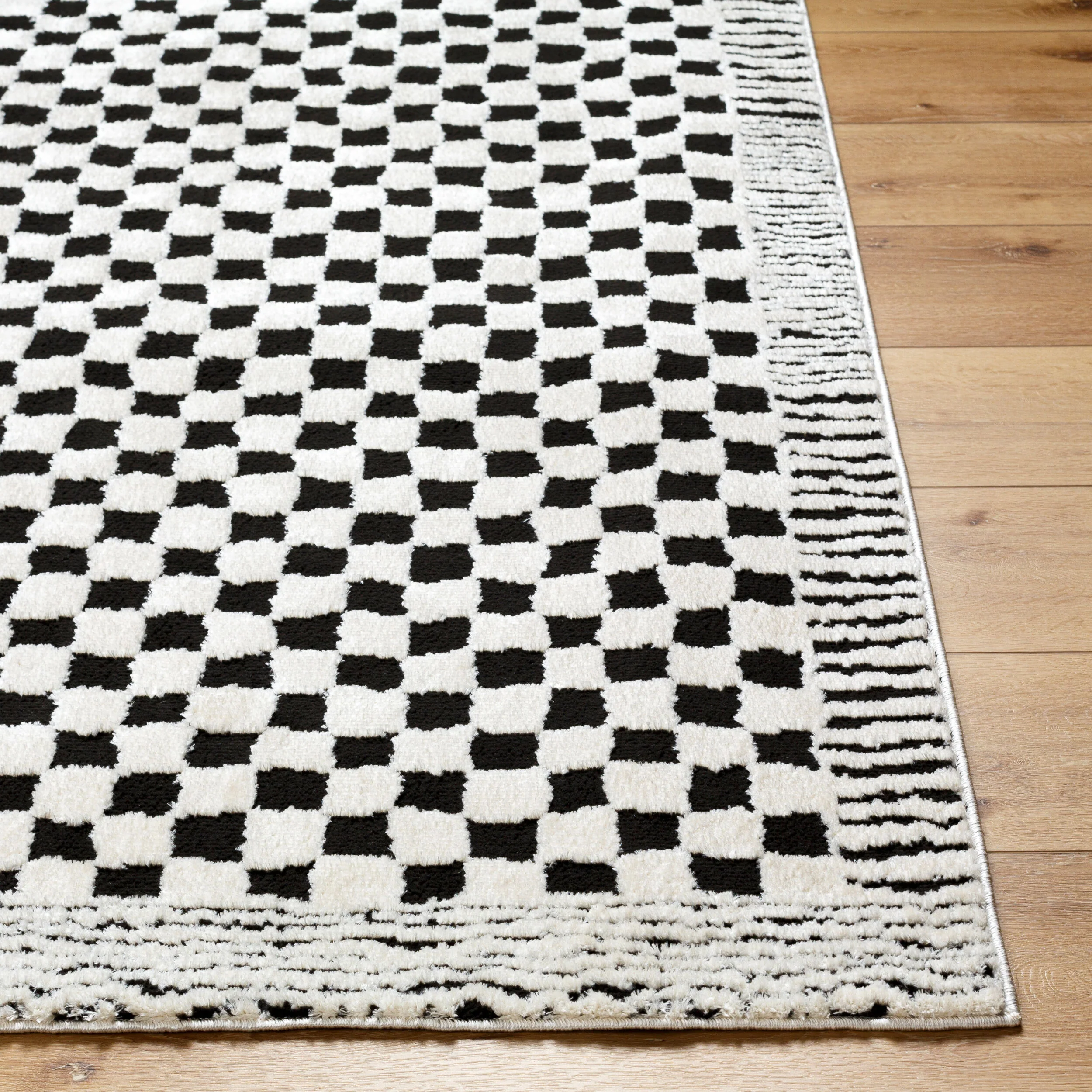 Freud Machine Woven Rug - Black + White - Image 3