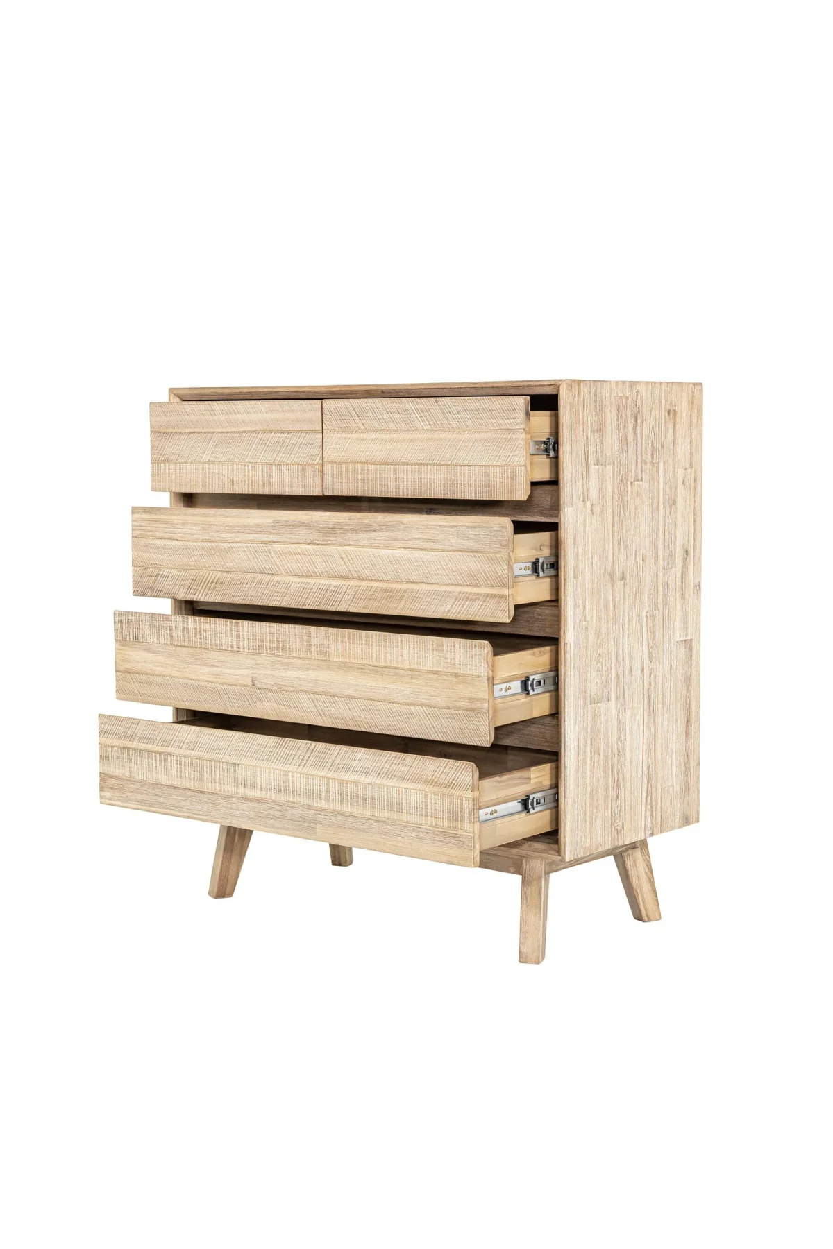 Gia 5-Drawer Chest - Light Driftwood - Image 6