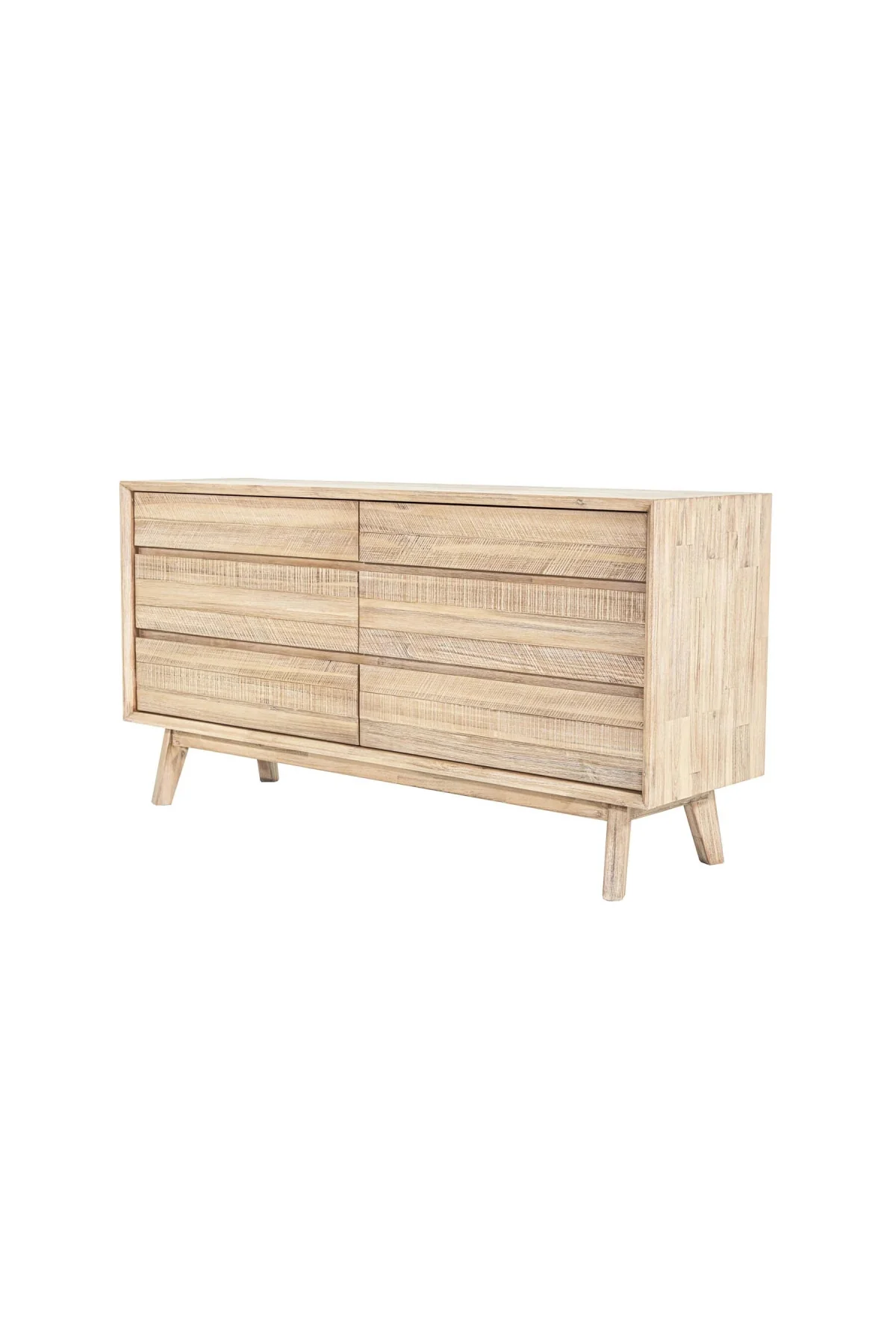 Gia 6-Drawer Dresser - Light Driftwood - Image 2