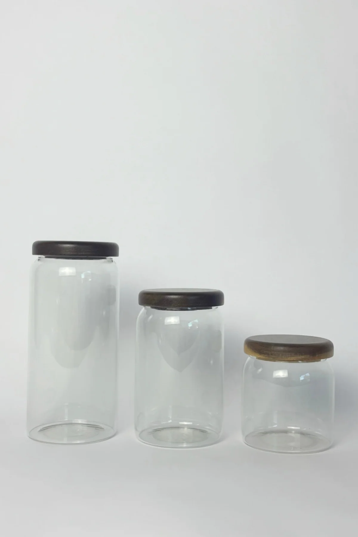 Glass Canister with Wood Lid - 3 Sizes - Image 3