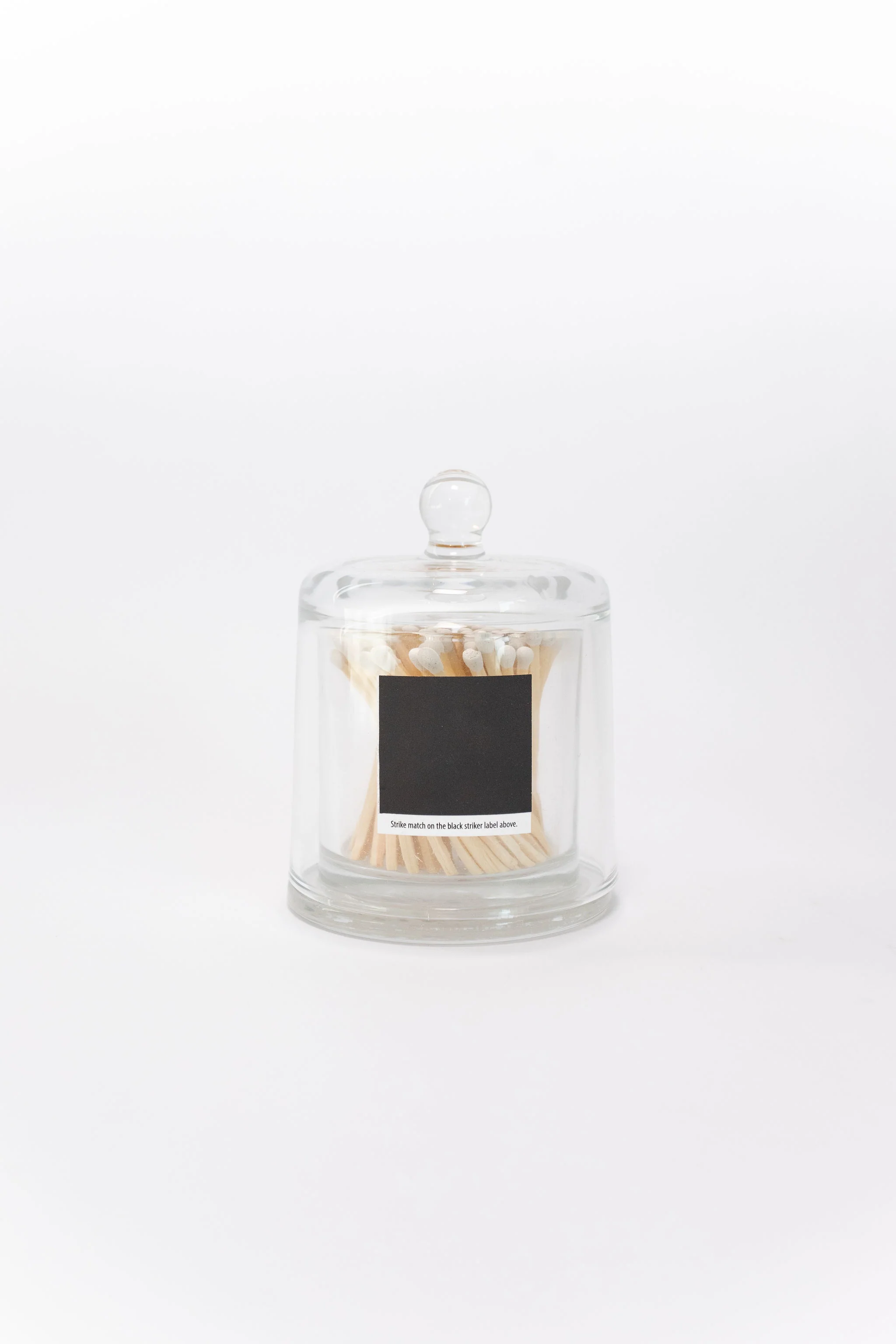 Glass Cloche with Matches - Image 2