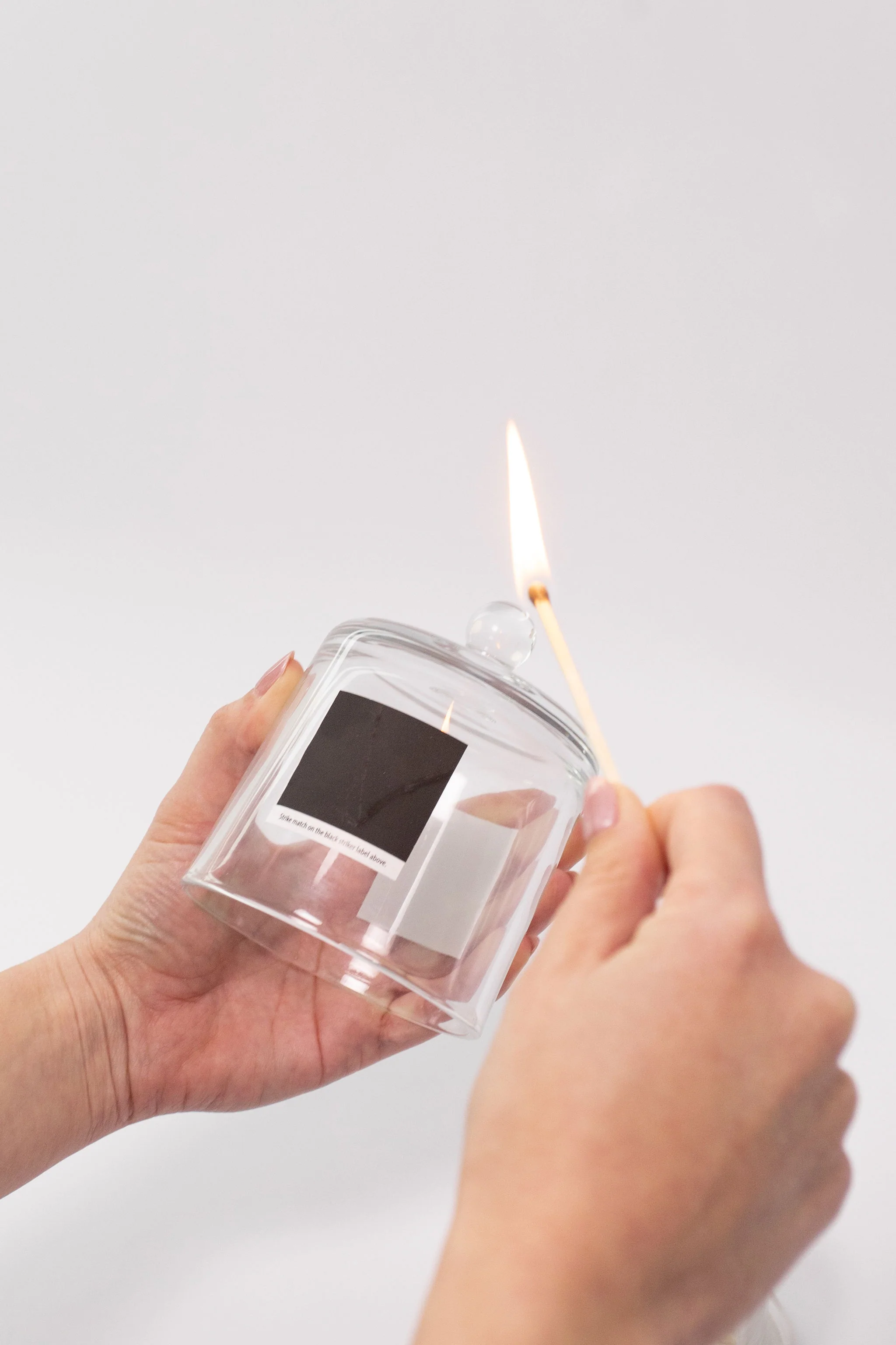 Glass Cloche with Matches - Image 4