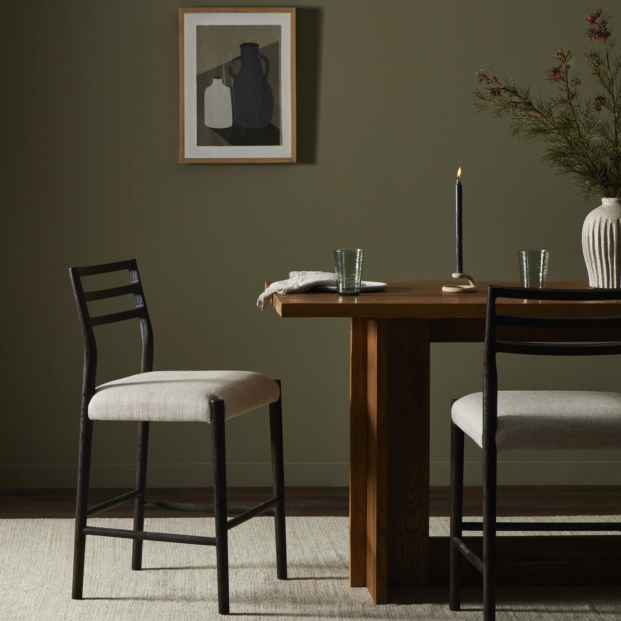 Glenmore Counter Stool - Black - Image 2
