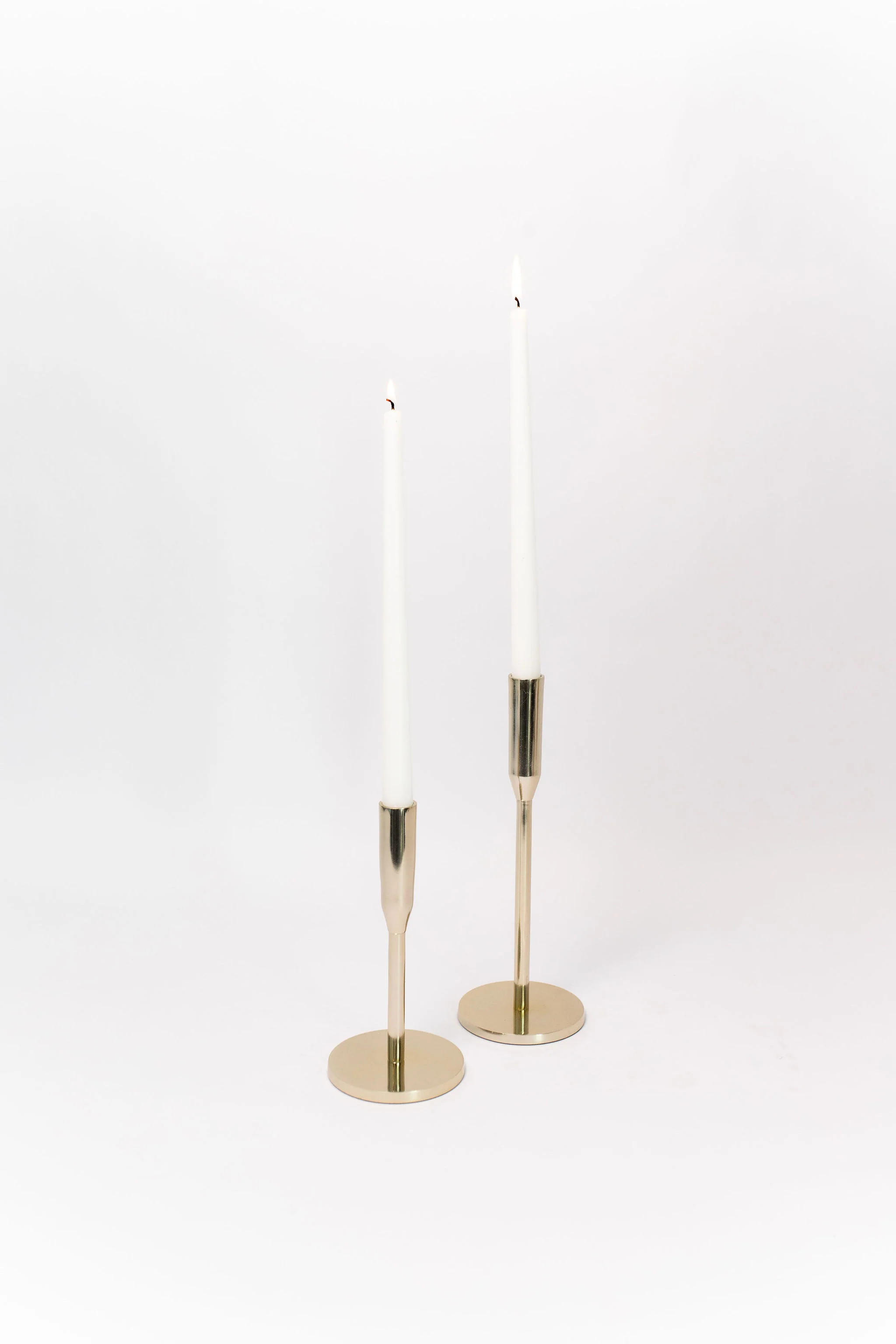 Gold Taper Holders - Set of 2