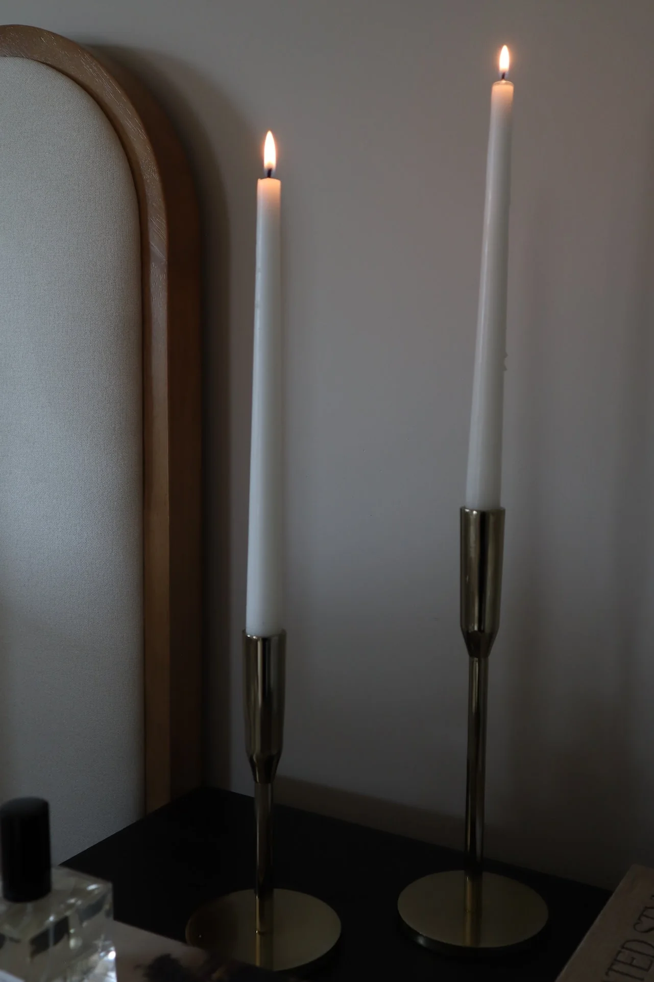Gold Taper Holders - Set of 2 - Image 4