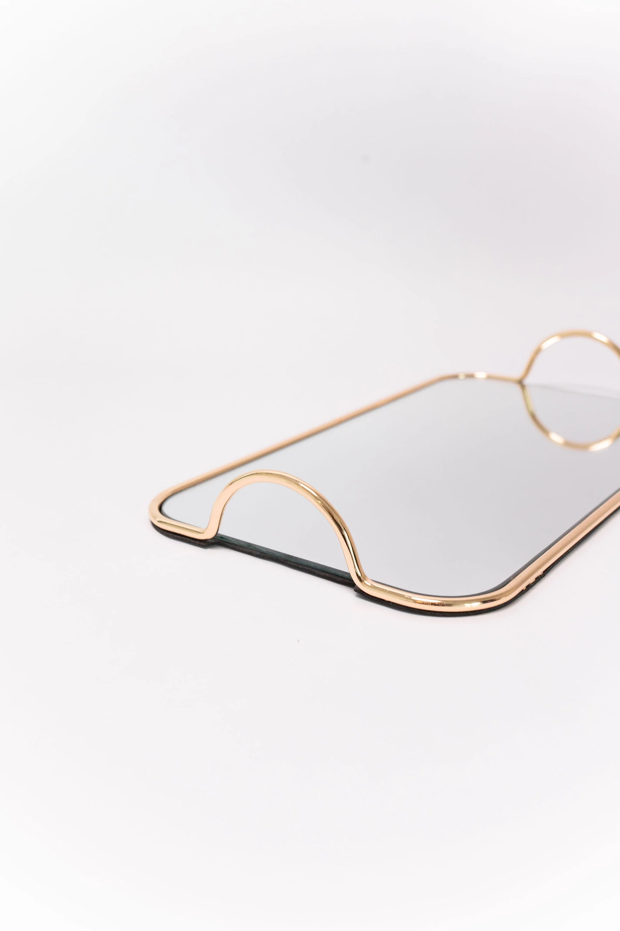 Gold Trim Mirrored Tray - Image 7