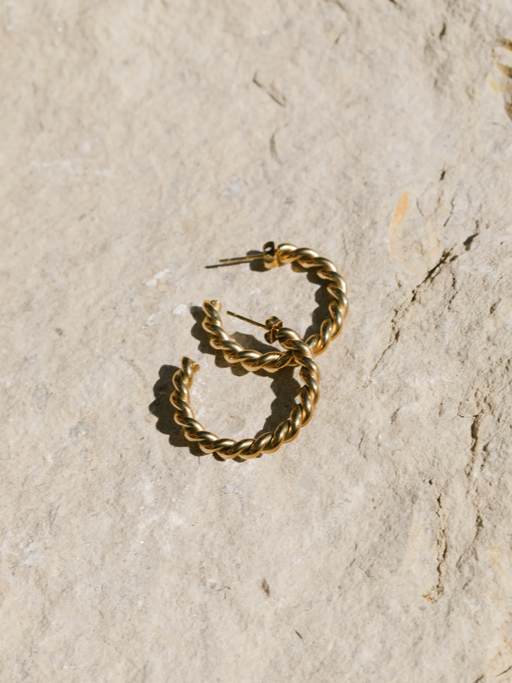 Goldie Woven Hoop - Gold - Image 5