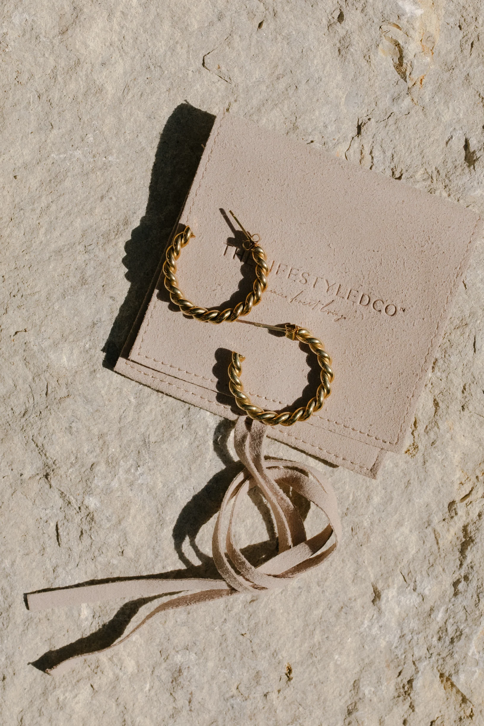 Goldie Woven Hoop - Gold - Image 6