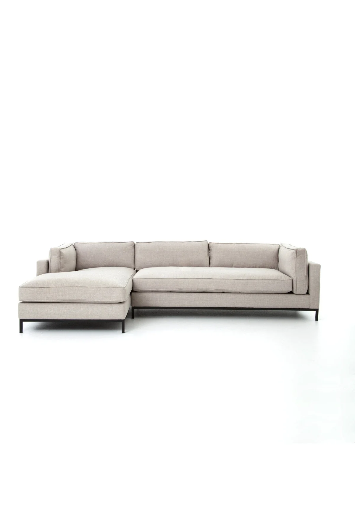 Grammercy 2-Piece Chaise Sectional - Moon