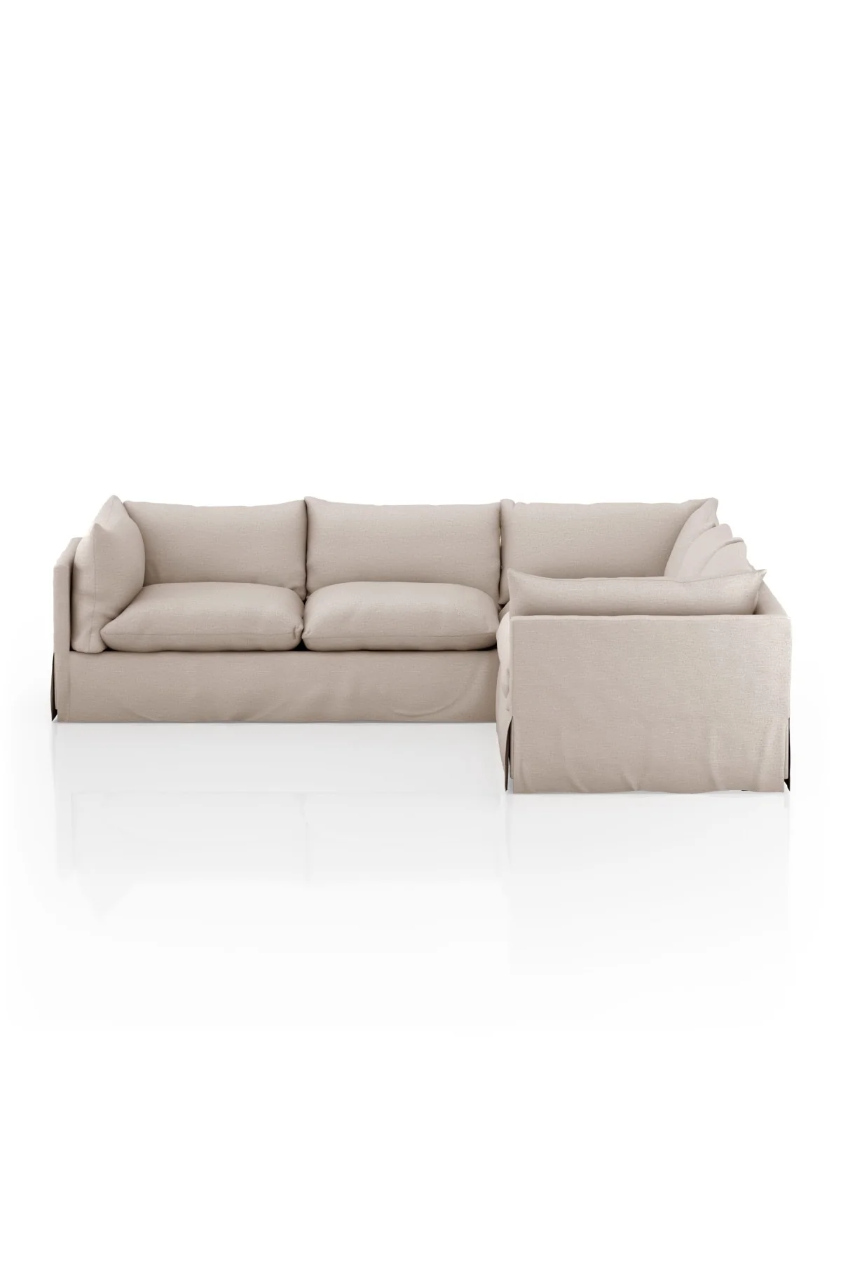 Habitat Slipcover 3-Piece Sectional - Nimbus - 2 Sizes - Image 2