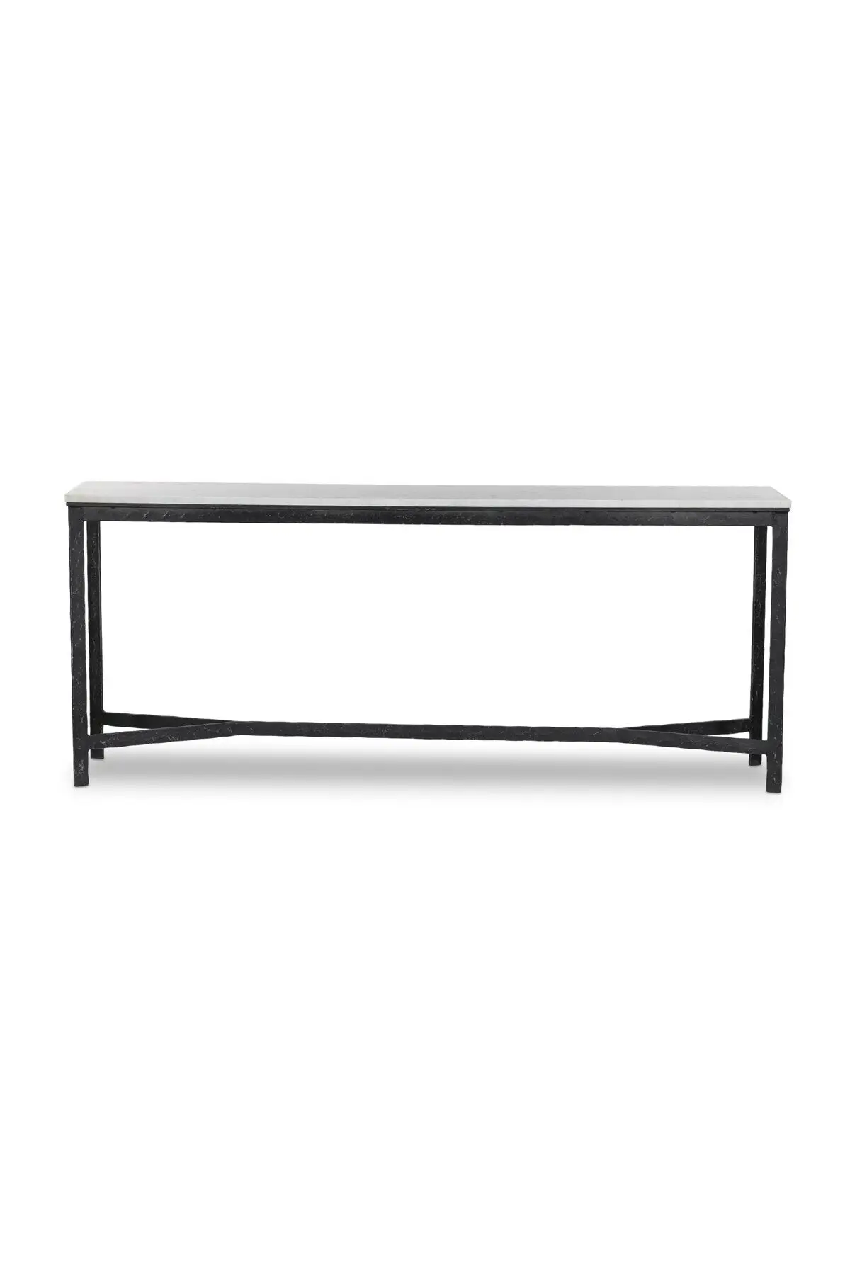 Hammered Iron Console Table