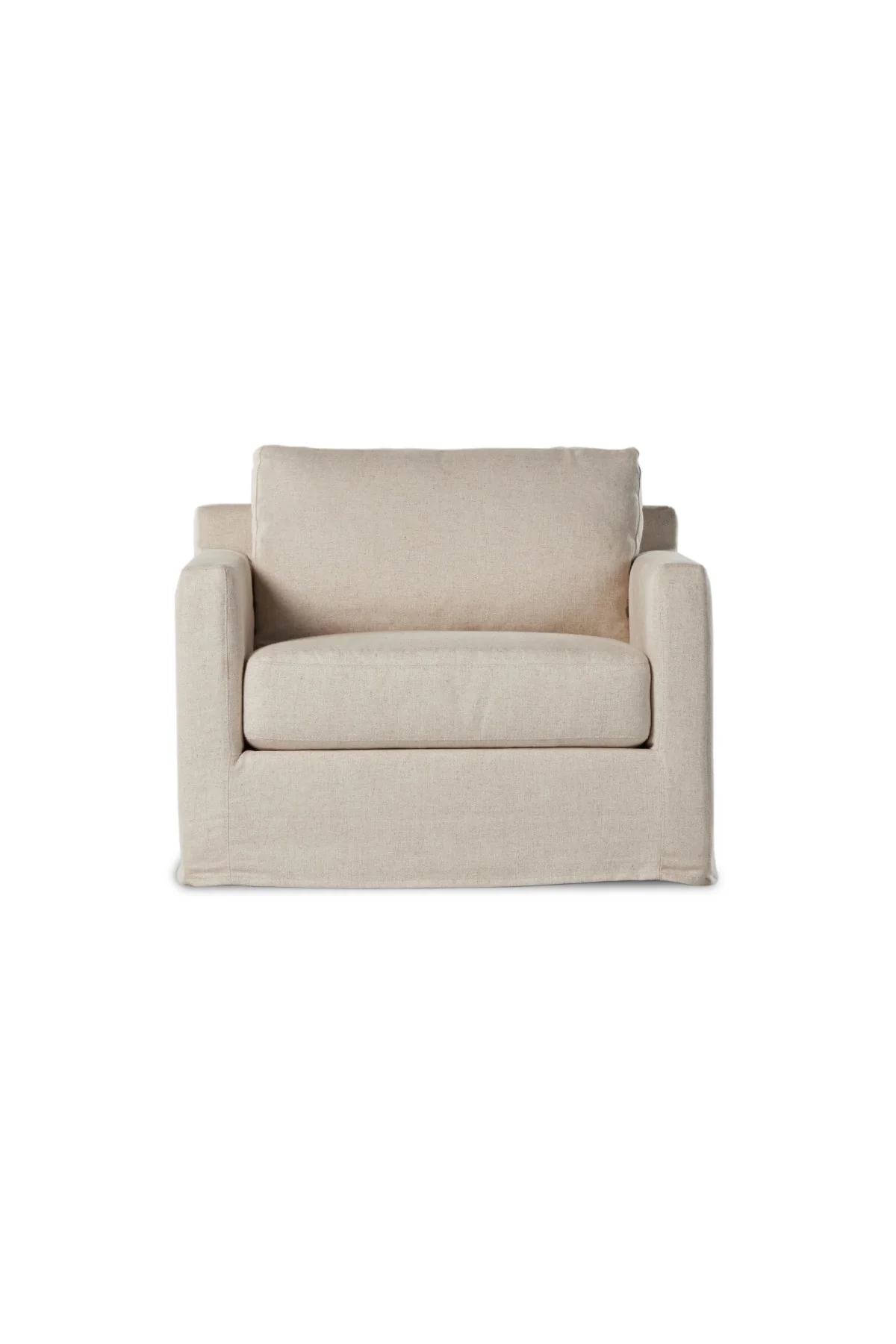 Hampton Slipcover Swivel Chair