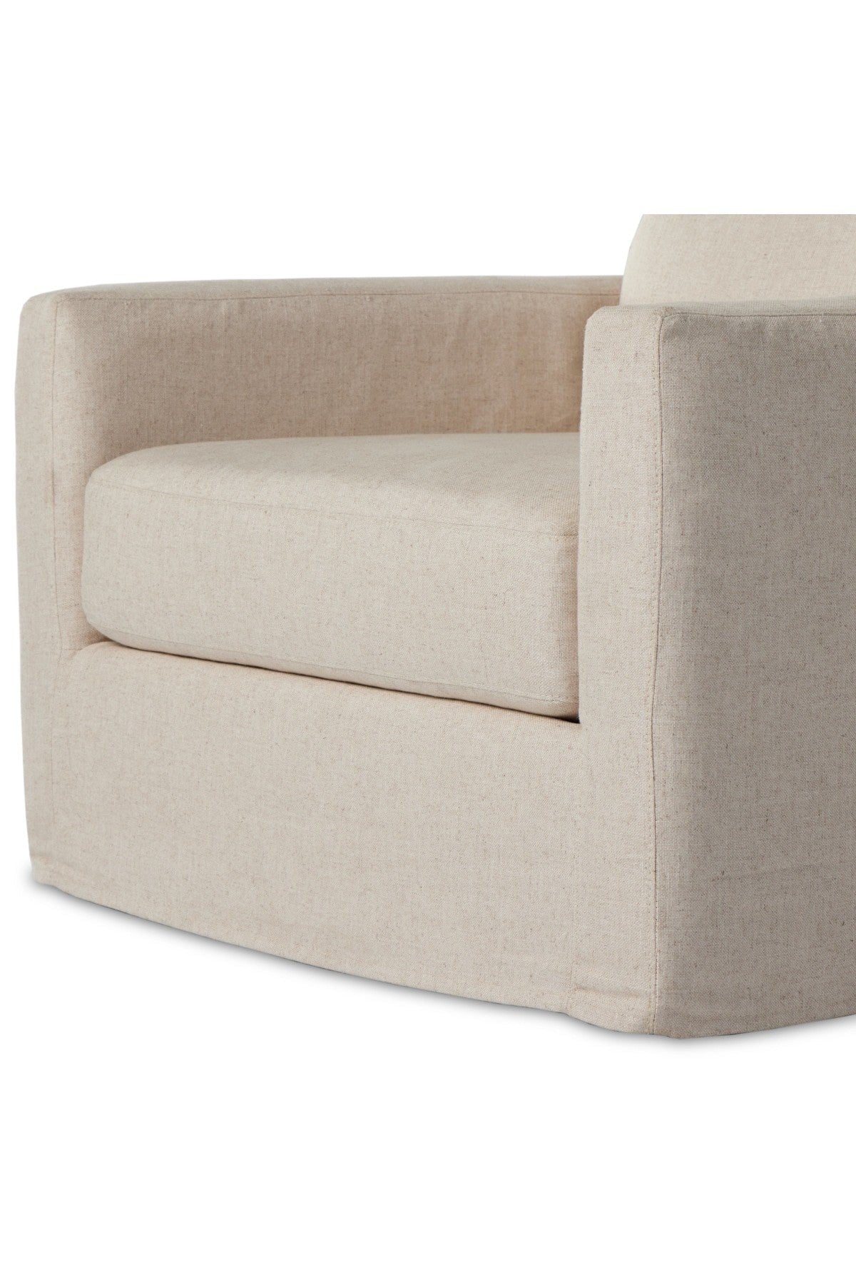 Hampton Slipcover Swivel Chair - Image 6