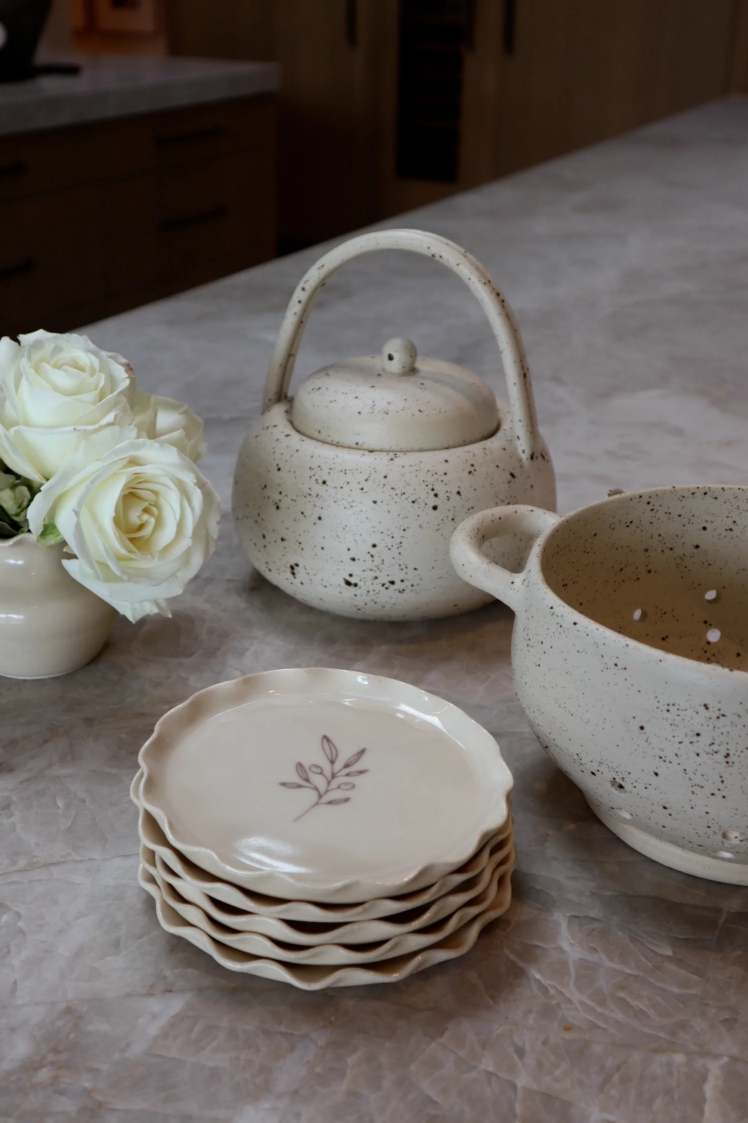 Handmade Speckled Teapot - Image 8