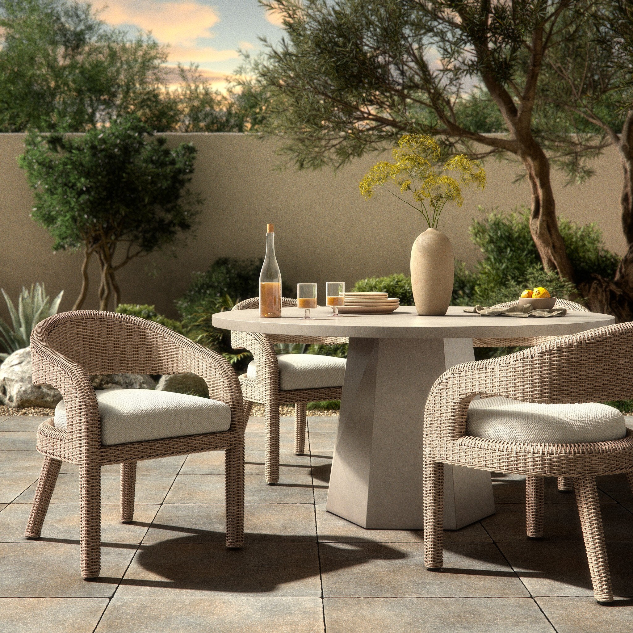 Hawkins Outdoor Dining Chair - White - Image 2