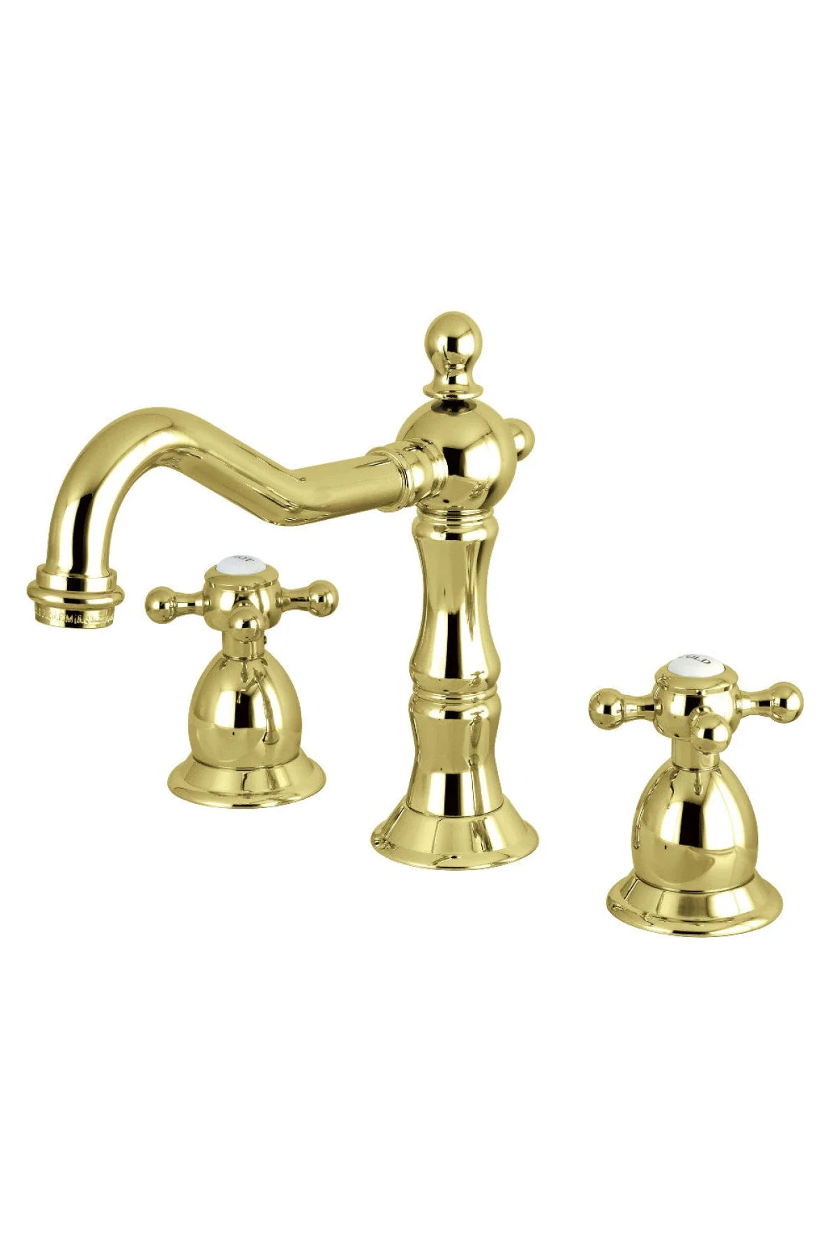 Heritage Large Bathroom Faucet with Cross Handles - Image 11