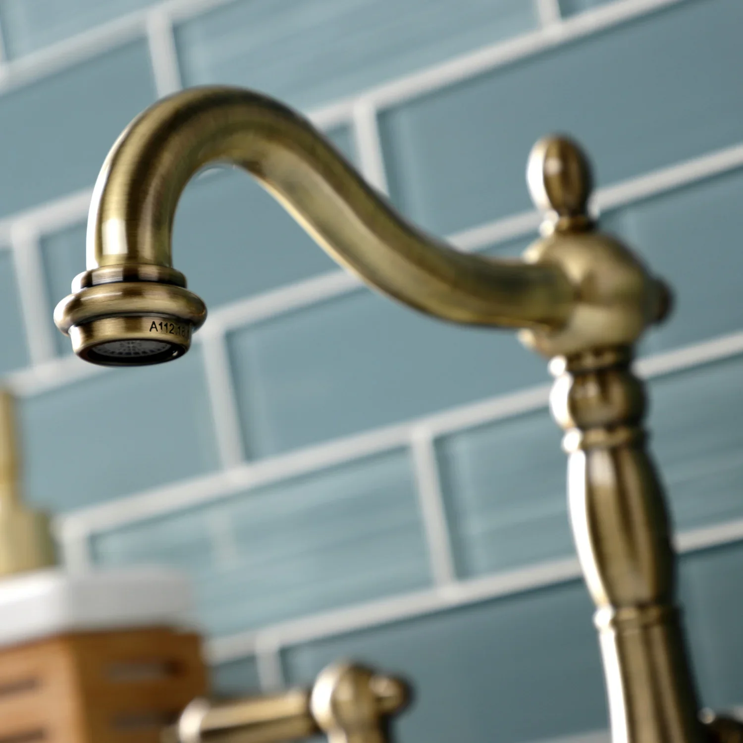 Heritage Tall Bathroom Faucet with Lever Handles - Image 12
