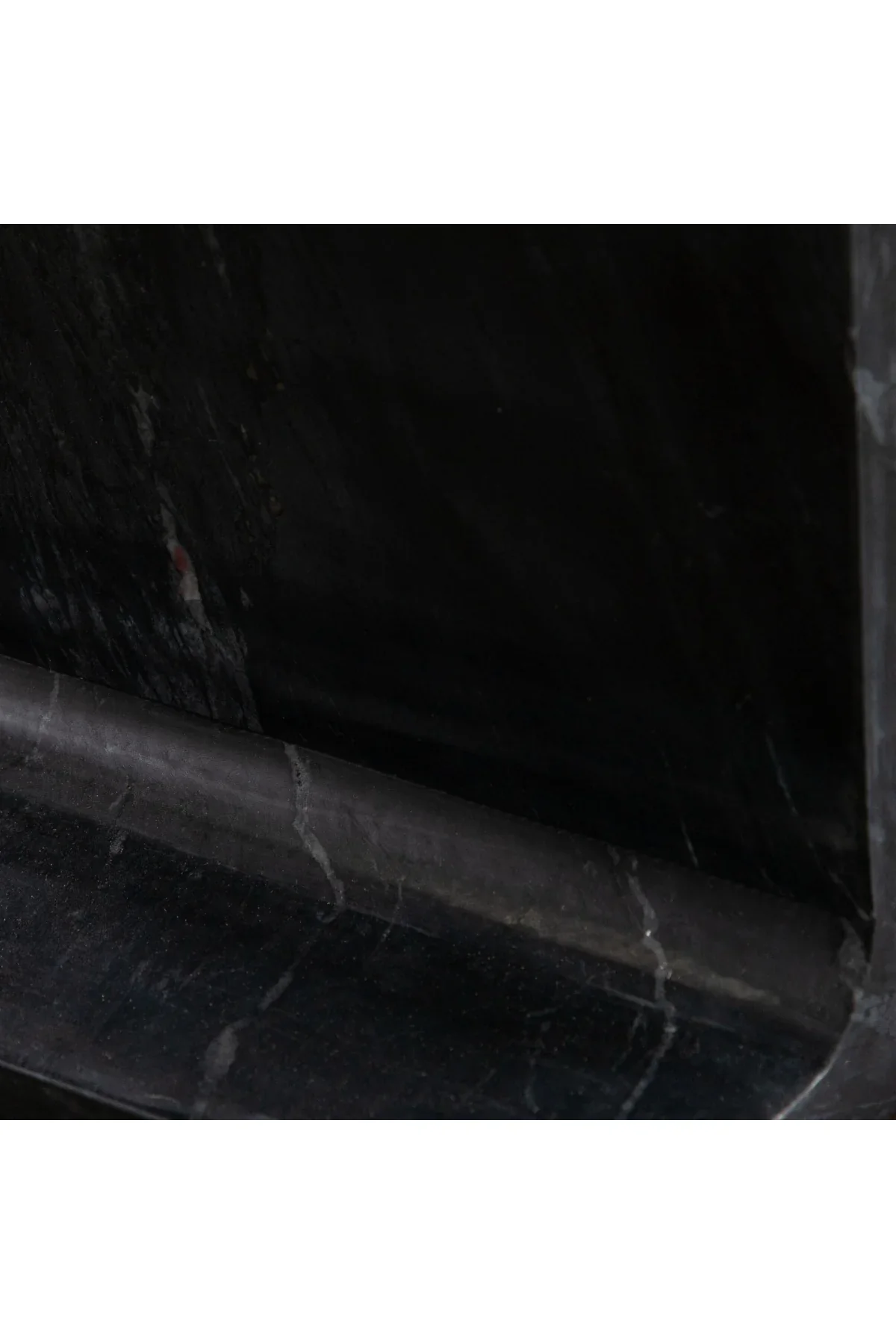 Iris Marble End Table - Black - Image 4