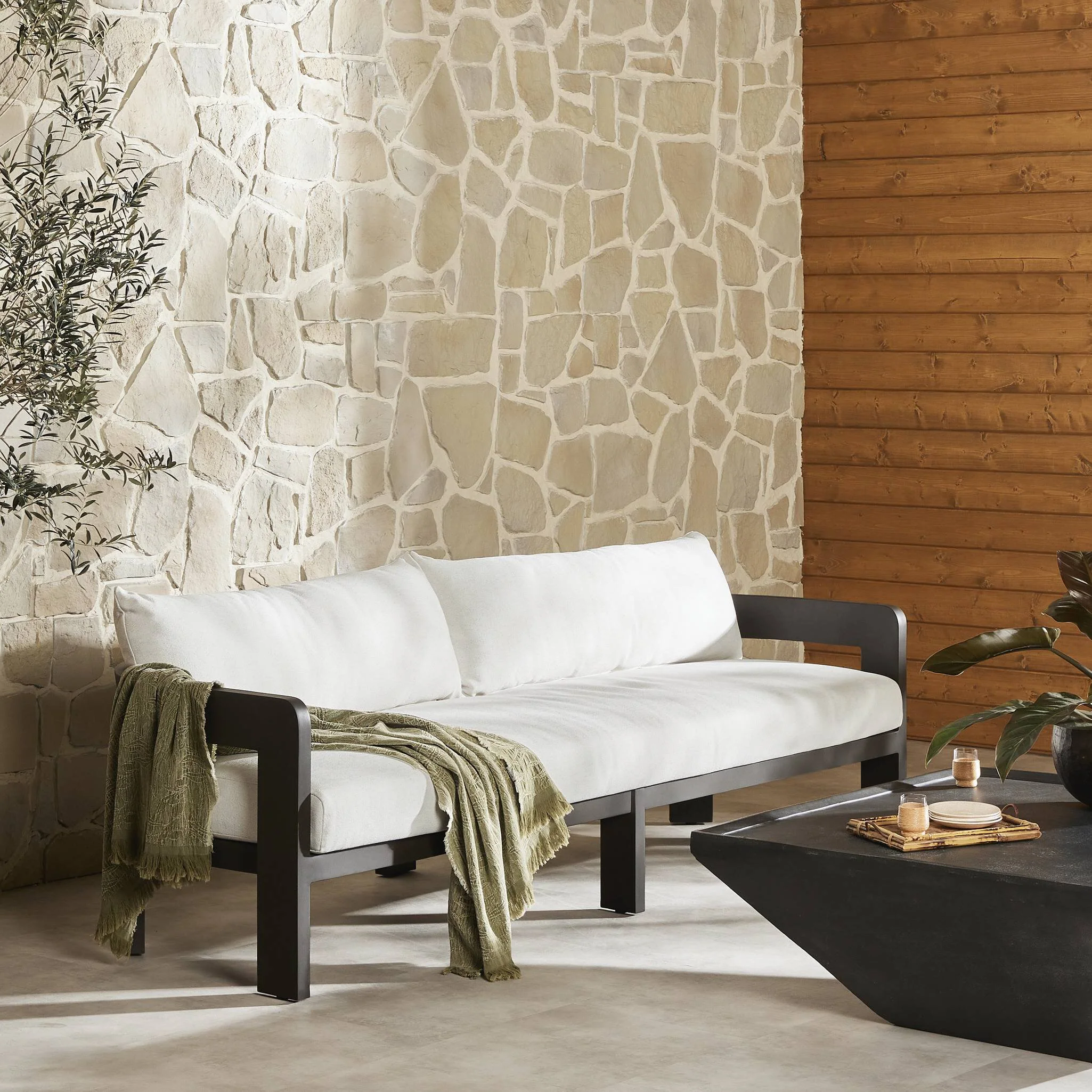 Jackson Outdoor Metal Sofa - Image 2