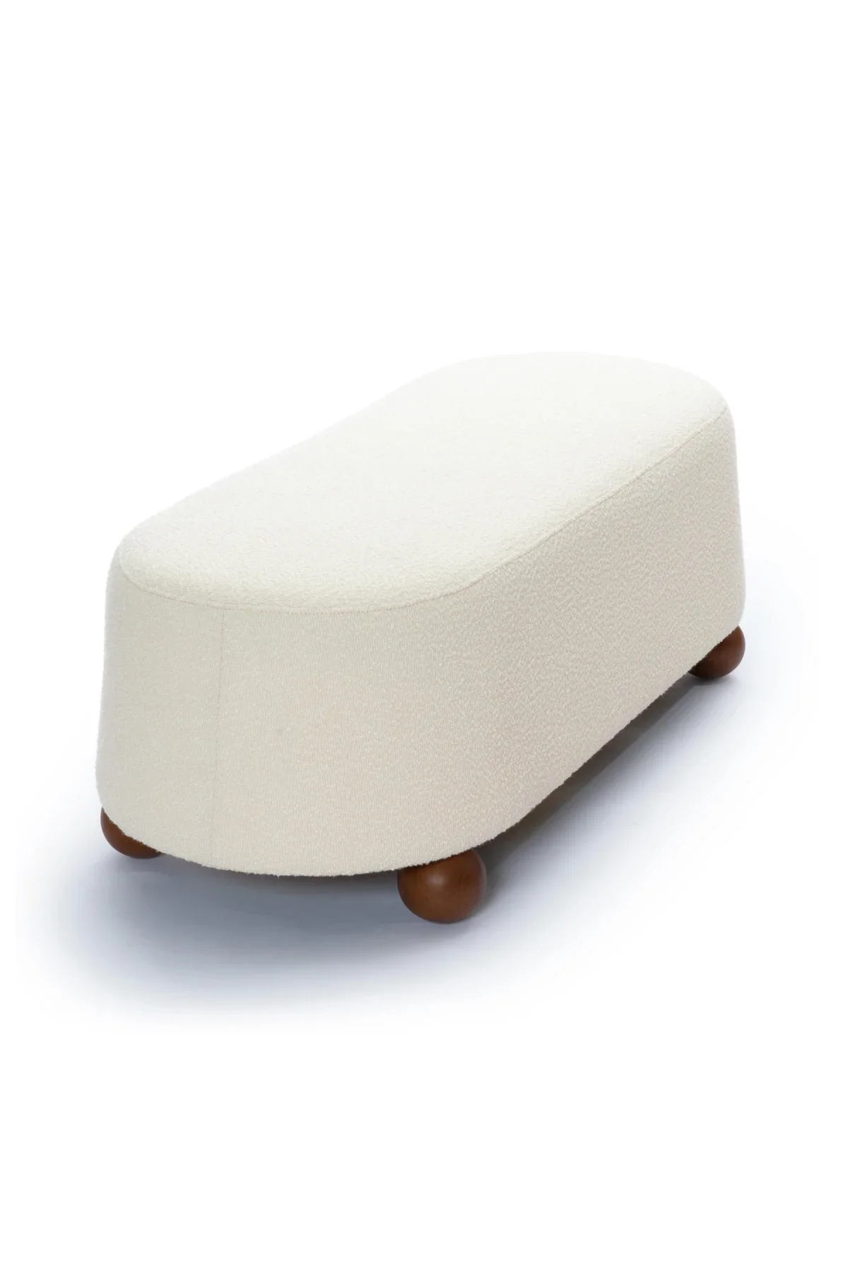 Jaine Boucle Large Ottoman - Image 10