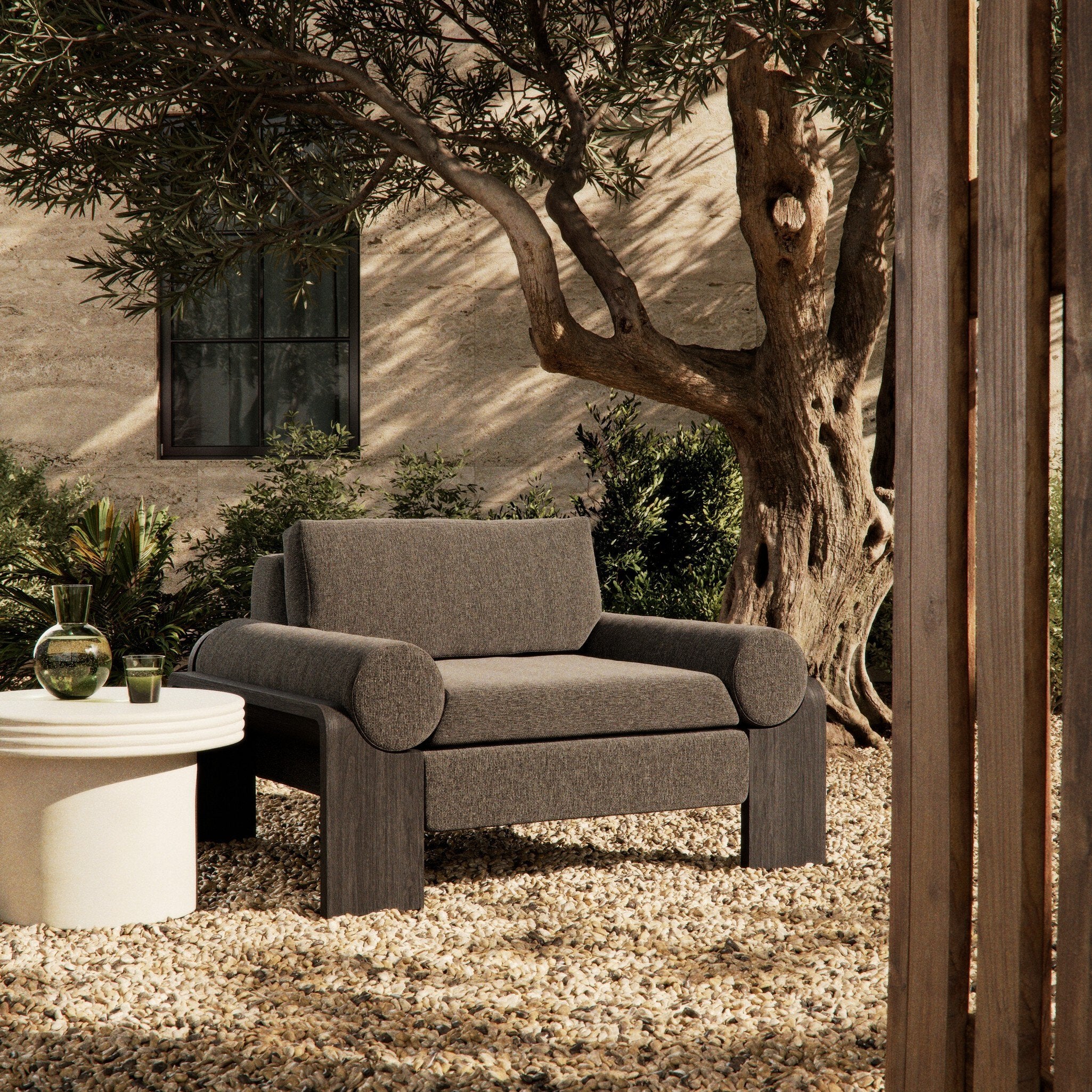 Joette Outdoor Chair - Brown - Image 2