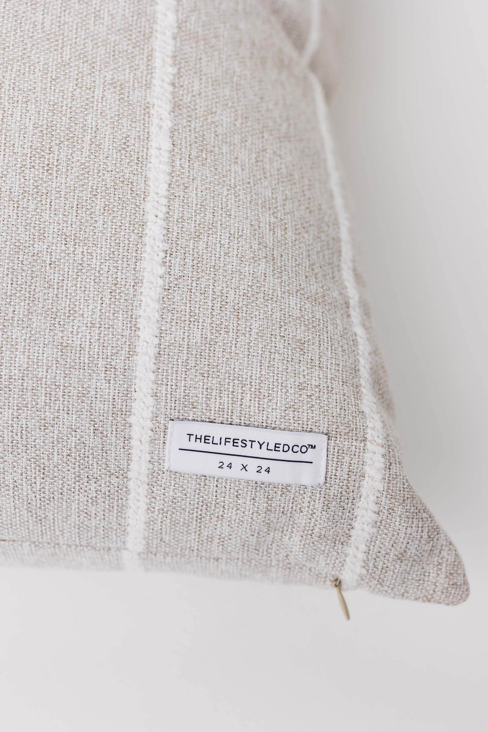 Jolie Textured Slub Stripe Pillow - 3 Sizes - Image 5