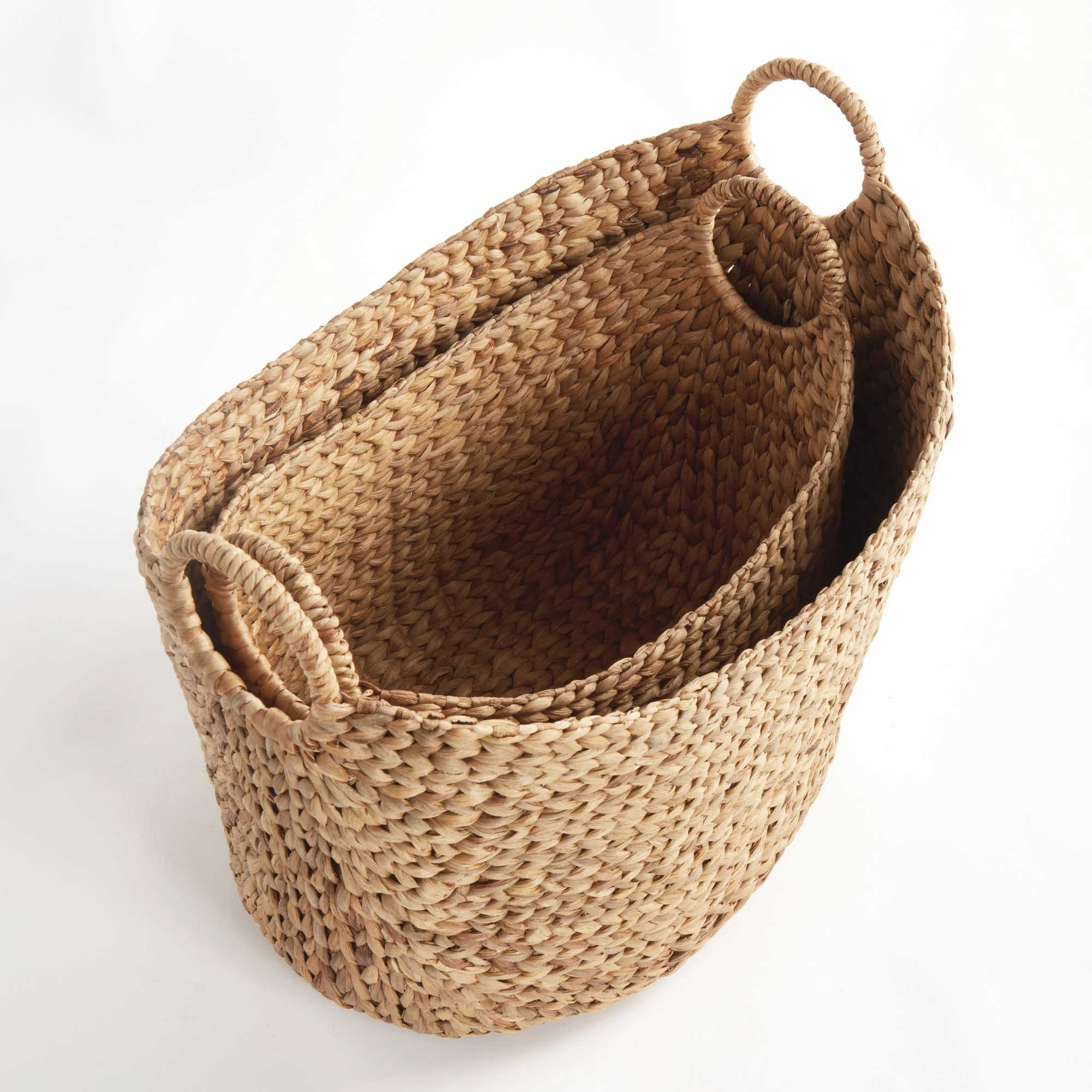 Josette Water Hyacinth Baskets - Set of 2 - Image 3
