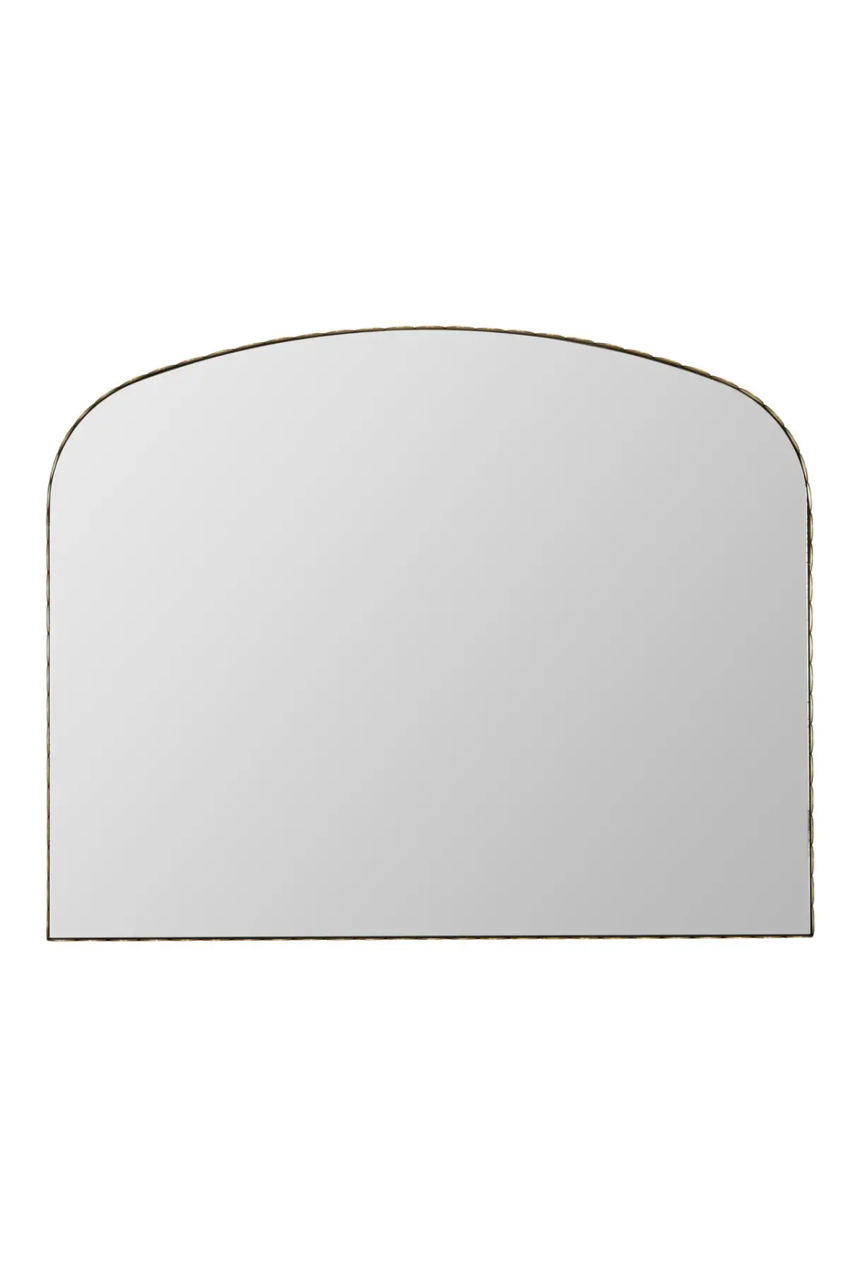 Jules Arched Scalloped Gold Mirror