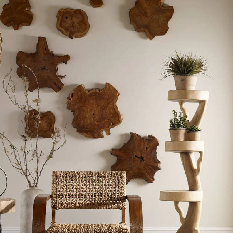 Kalani Outdoor Wood Wall Decor - Set of 3 - Image 2