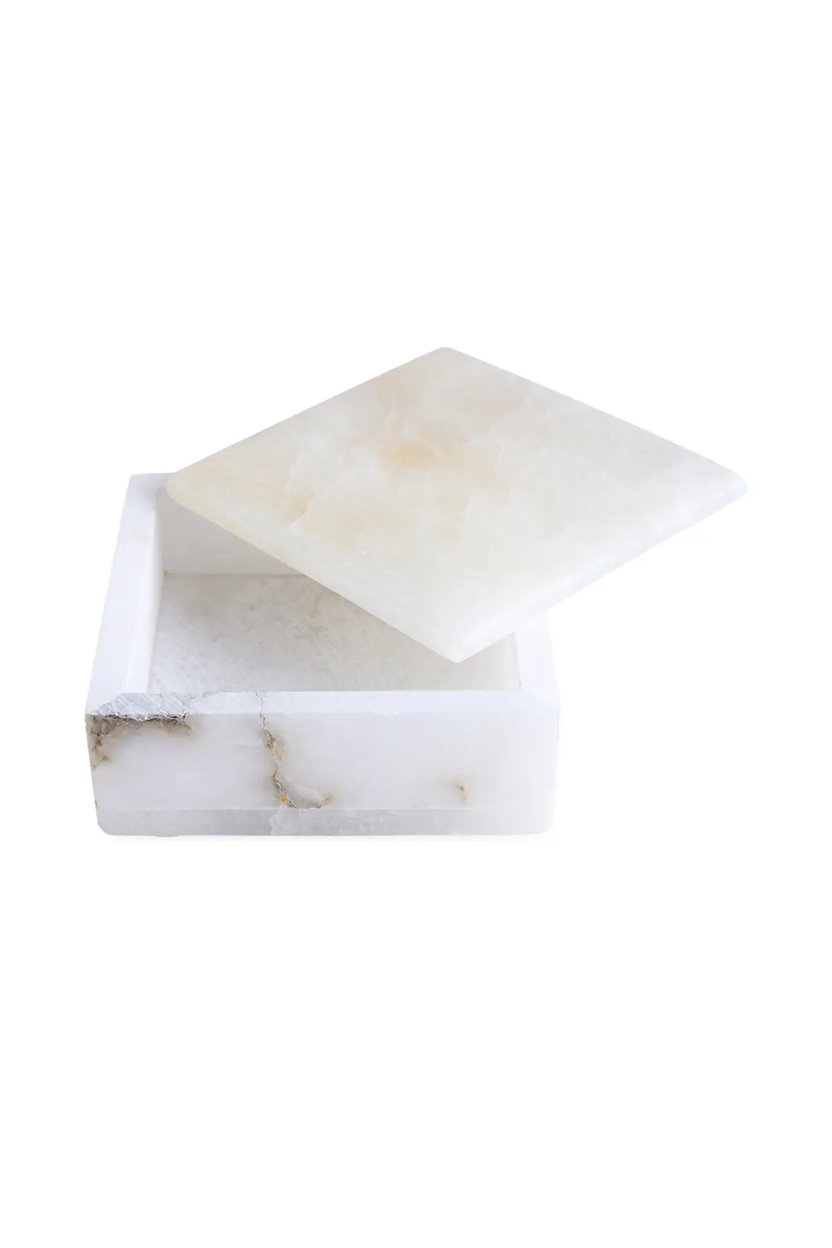 Keeper Alabaster Square Box - White - Image 3