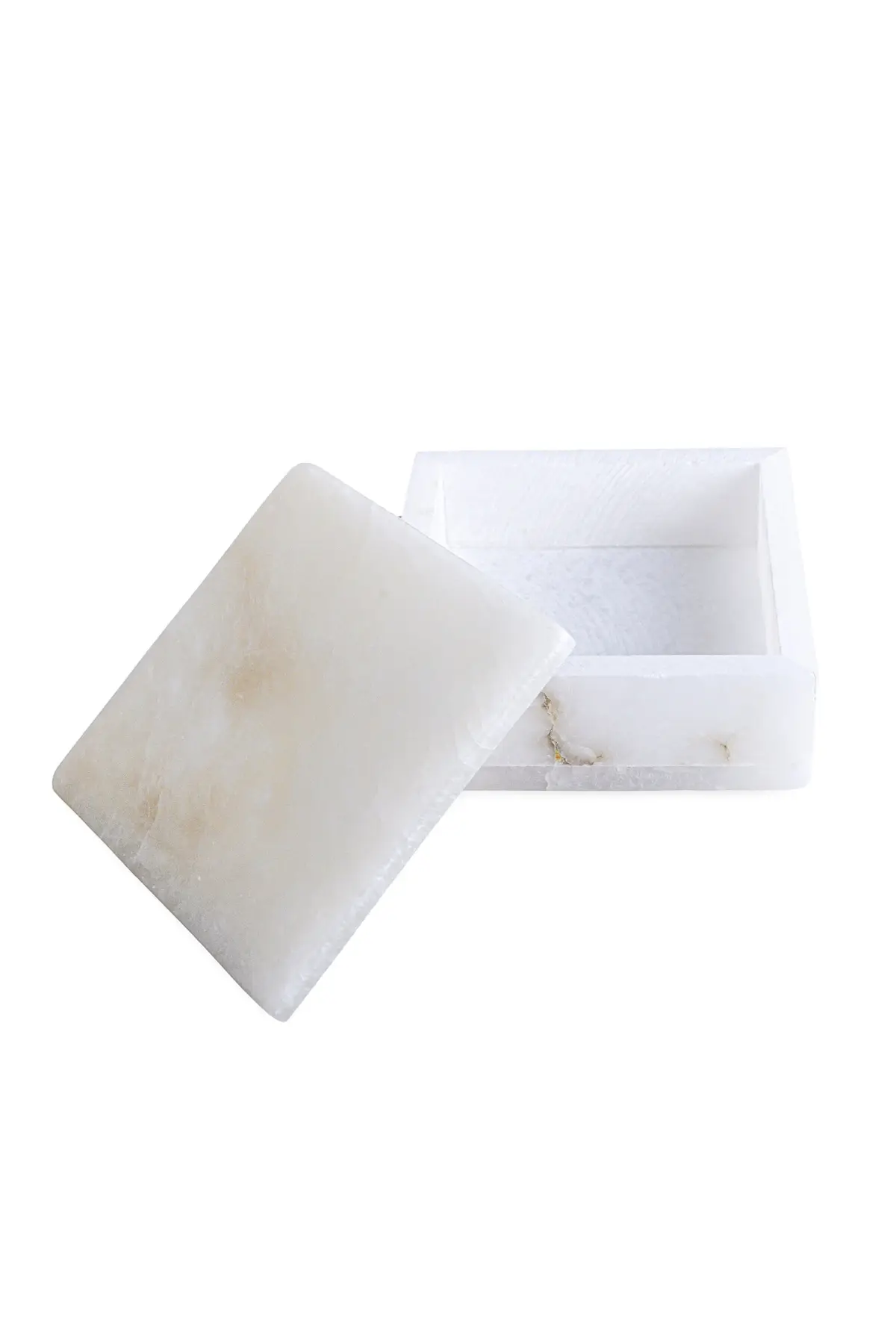 Keeper Alabaster Square Box - White - Image 4