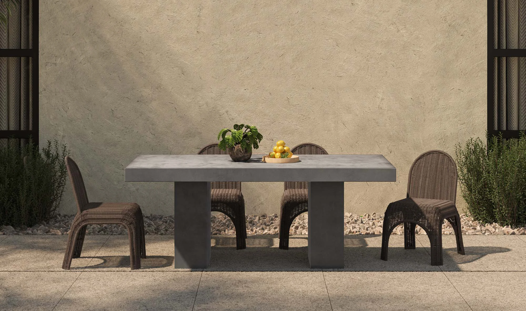 Kendall Outdoor Dining Chair Natural - Set of 2 - Brown - Image 13