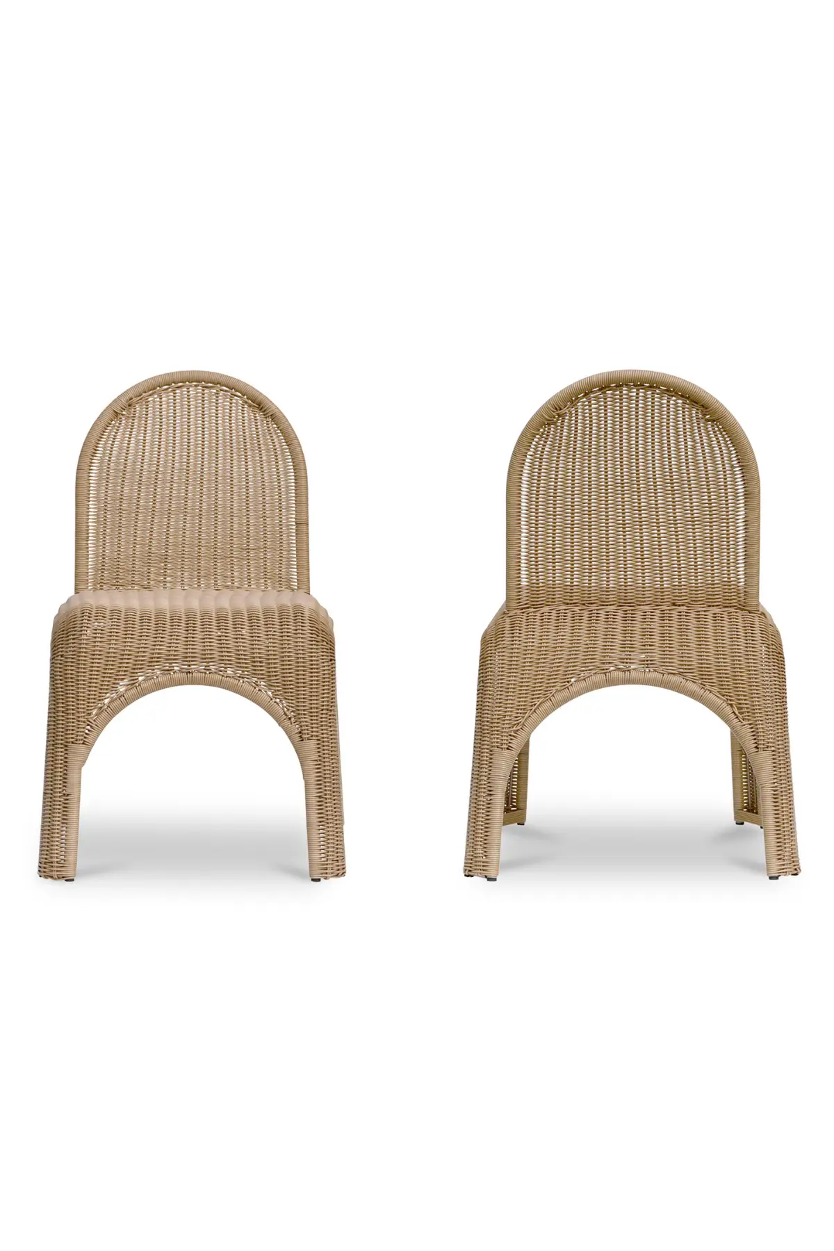 Kendall Outdoor Dining Chair Natural - Set of 2 - Natural - Image 11