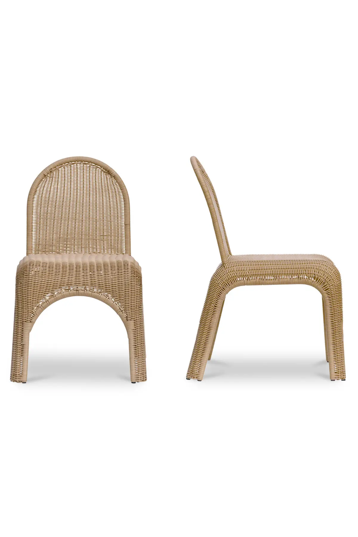 Kendall Outdoor Dining Chair Natural - Set of 2 - Natural - Image 12